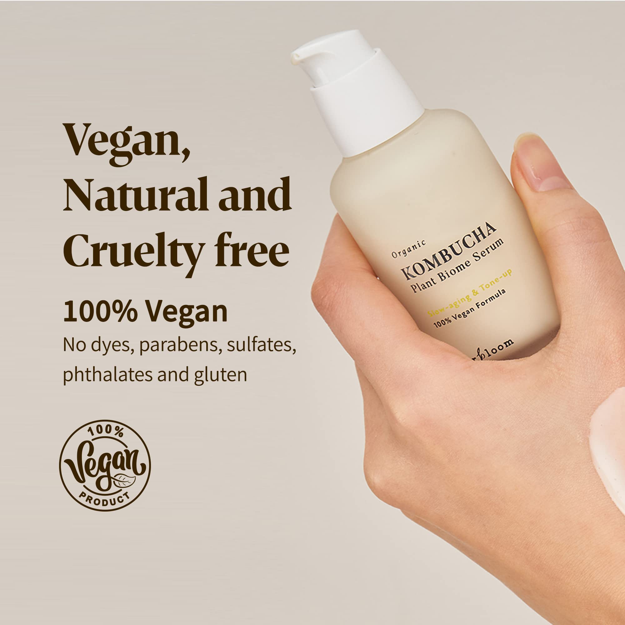 Herbloom Organic Kombucha Biome Serum - Deep Moisturizing and Hydrating Serum - herbloom Official Product View 6