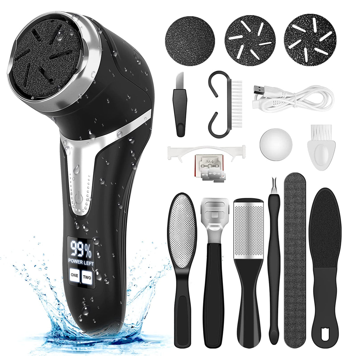 Electric Callus Remover for Feet with Vacuum Professional - Hoxida Official Imagery - 1