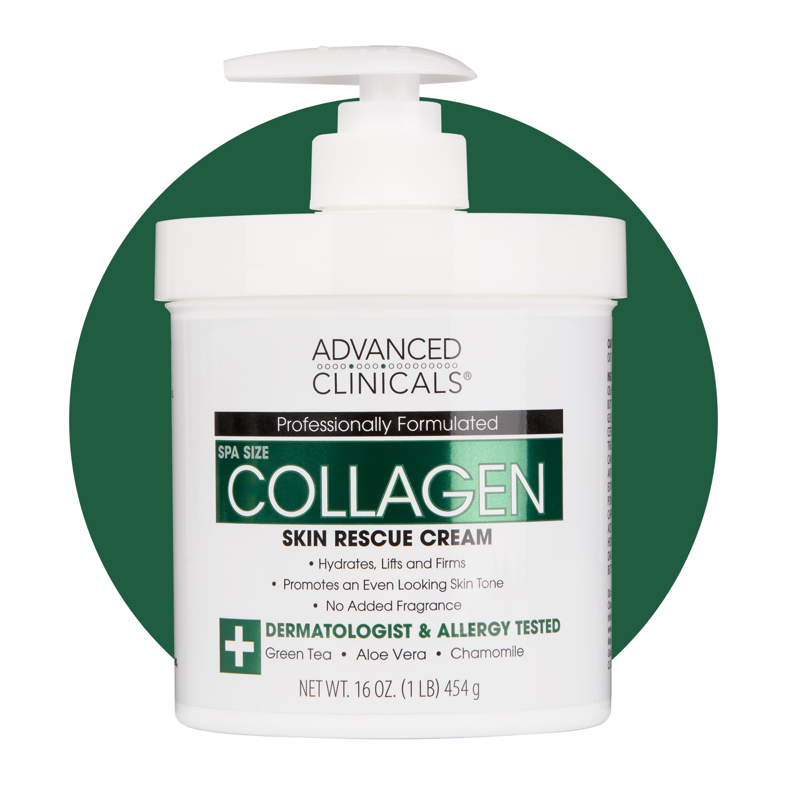Advanced Clinicals Collagen Cream Body Face Moisturizer - Advanced Clinicals Official Product Imagery - 2