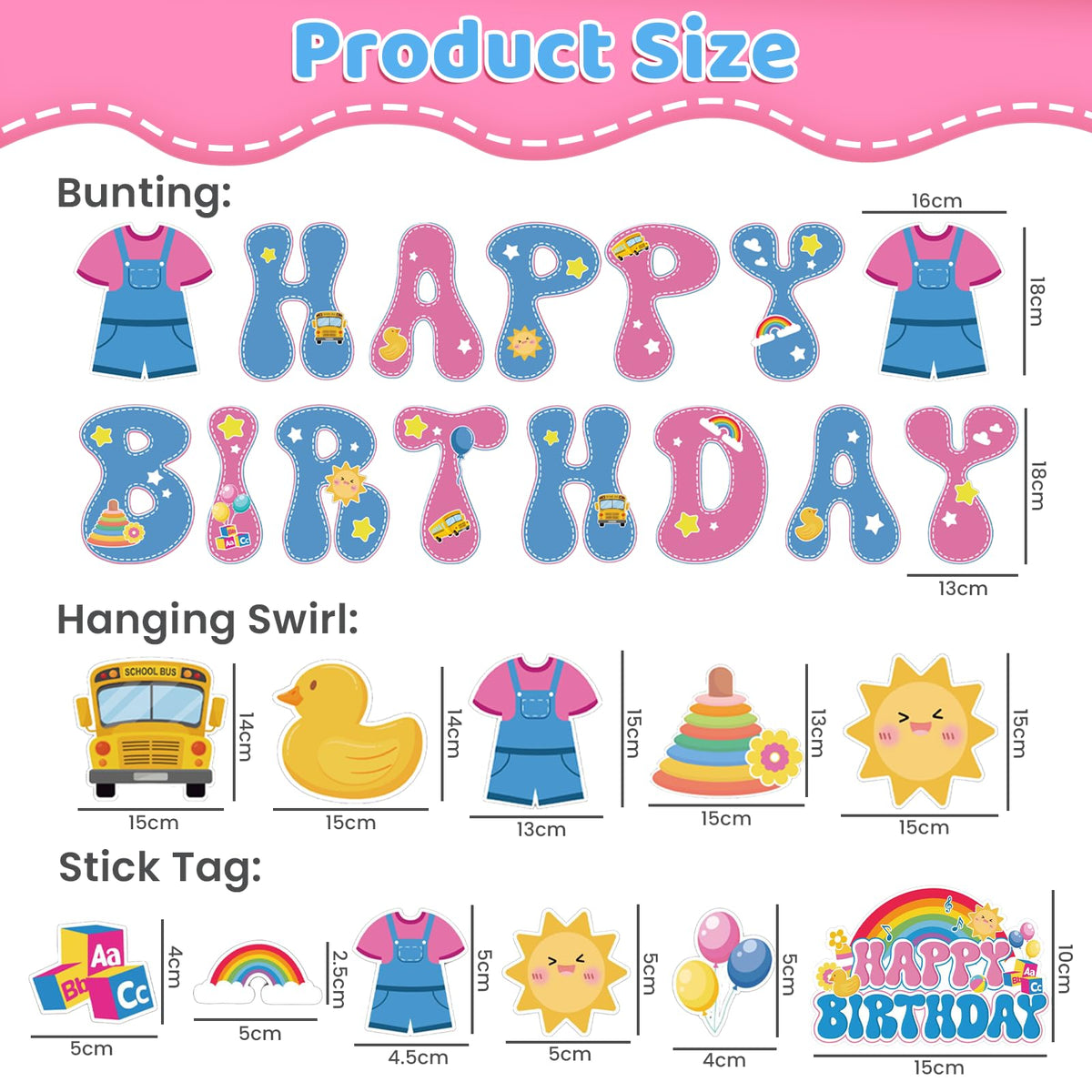 185PCS English Teacher Birthday Decorations for Girls Party - Bafeil Official Imagery - 3
