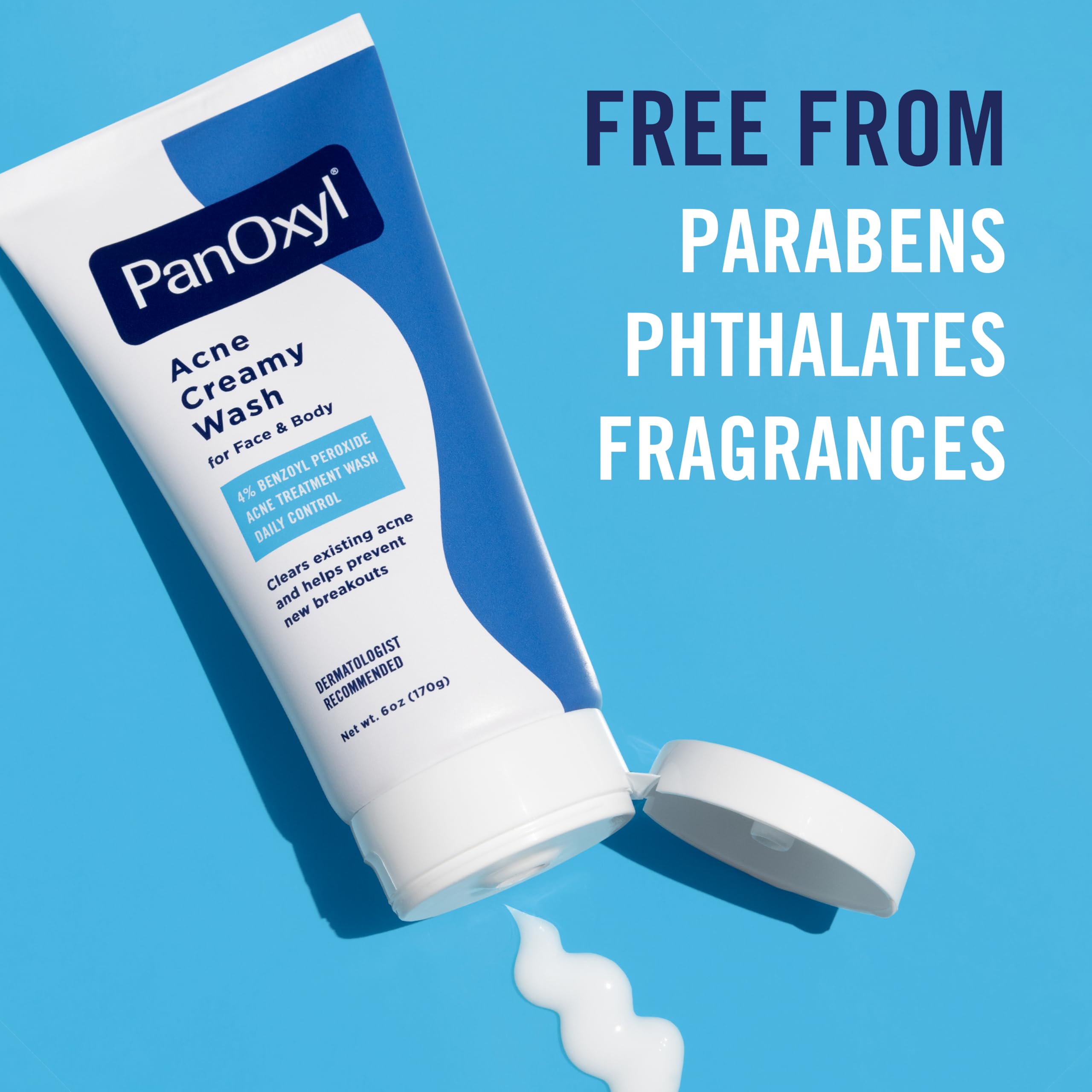 PanOxyl Antimicrobial Acne Creamy Wash, 4% Benzoyl Peroxide, 6 Ounce - PanOxyl Official Product View 7