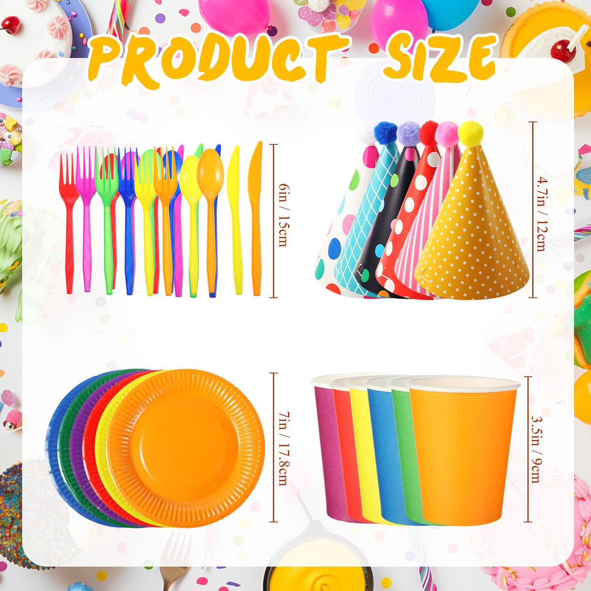 Teenyyou 180 Pcs Kids Birthday Party Supplies Serves 30 - Teenyyou Official Imagery - 3