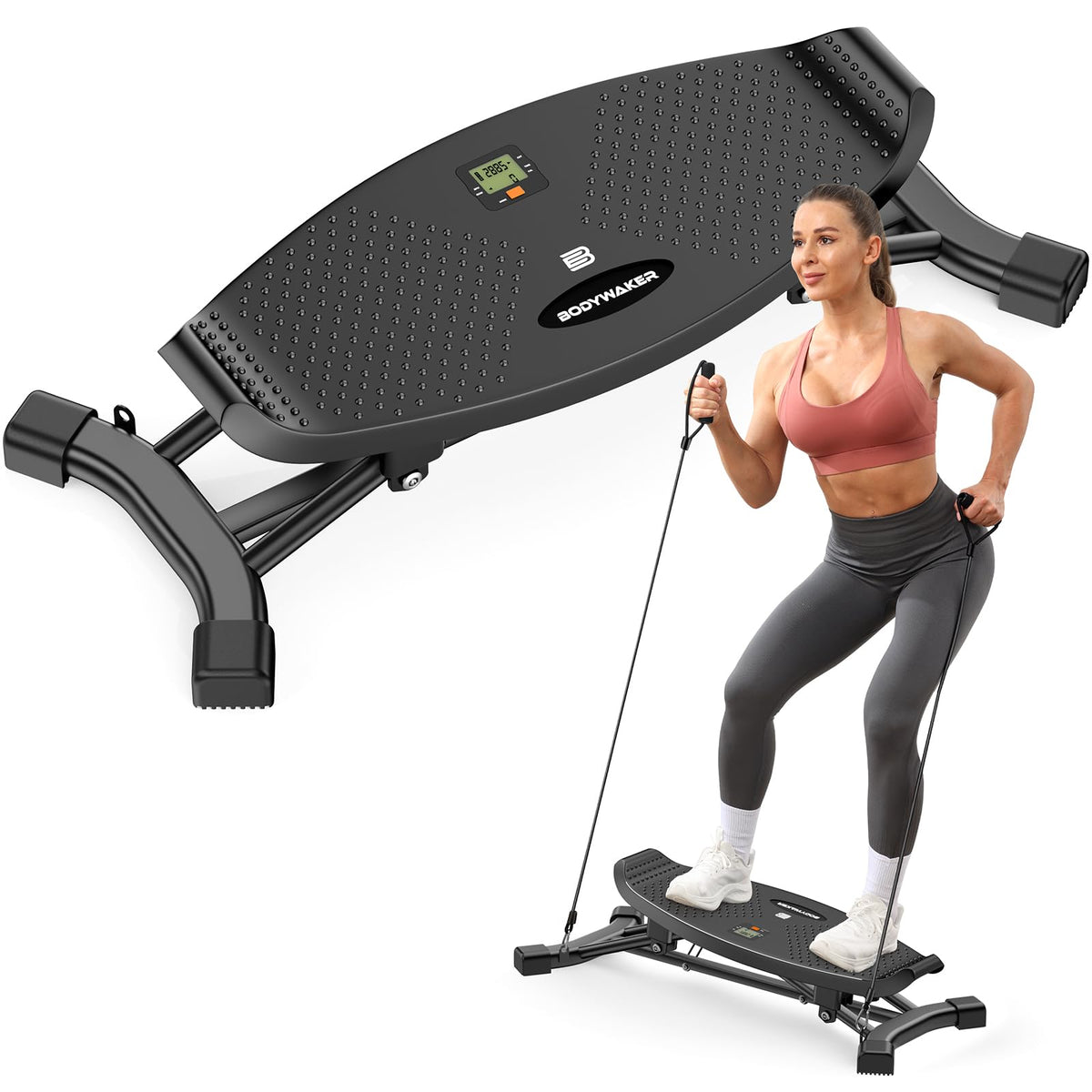 Balance Board for Full Body Workout Wobble Board with LCD - BODYWAKER Official Imagery - 1