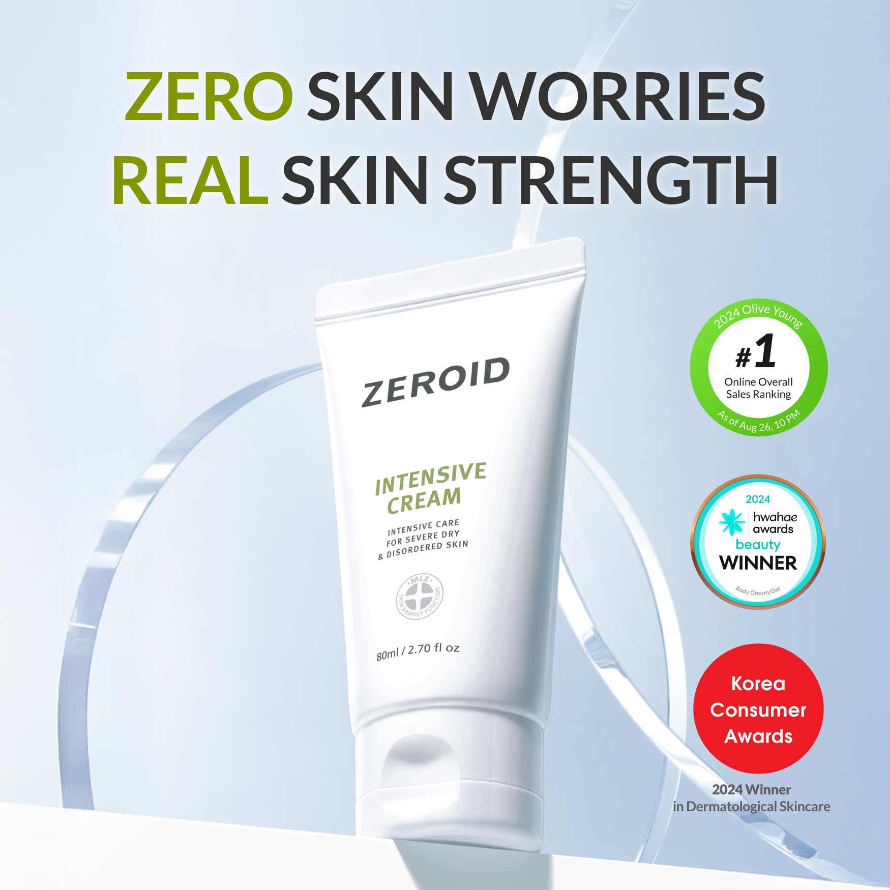 ZEROID Intensive Cream, 2.7 fl oz - ZEROID Official Product View 3