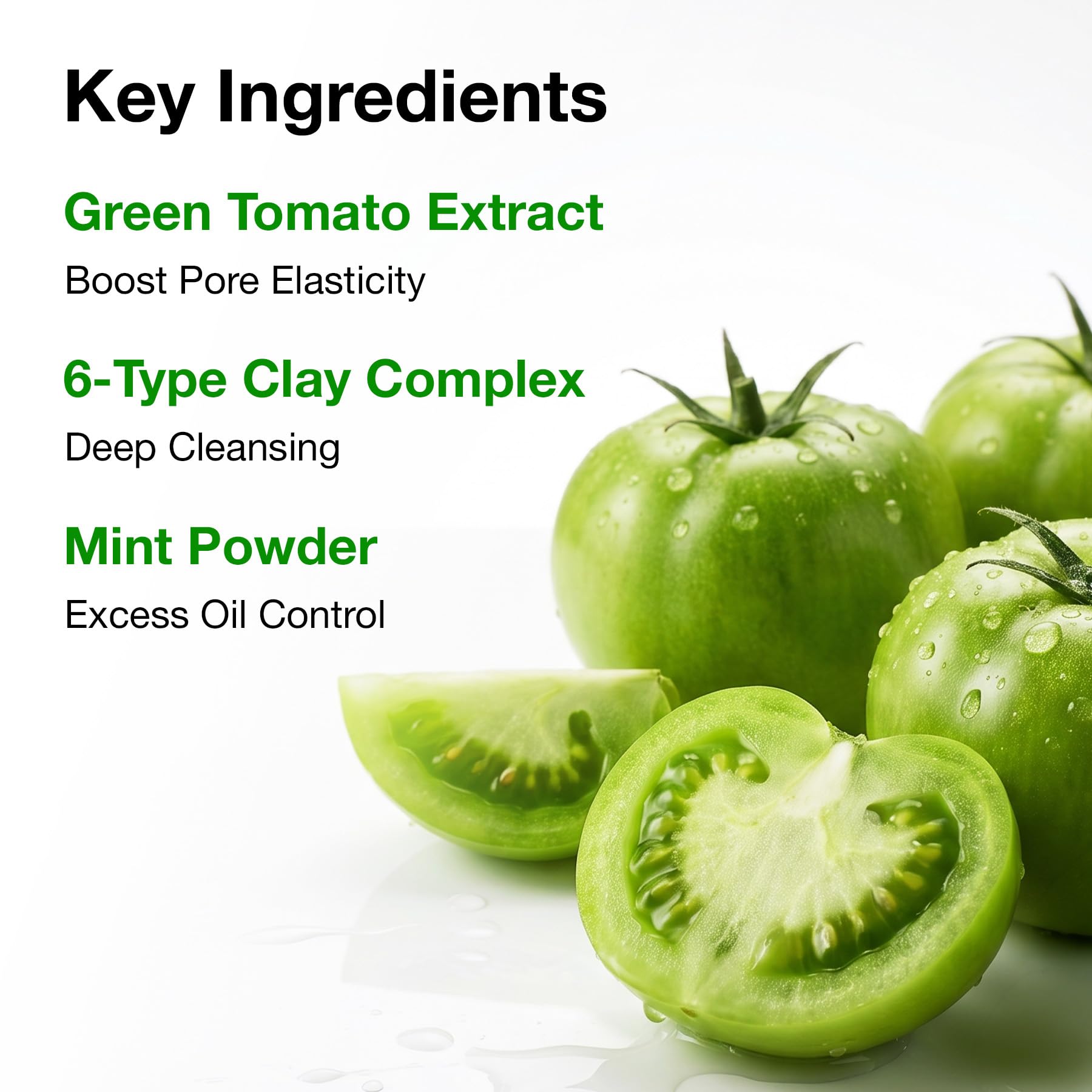 FULLY Green Tomato Pore Clay Mask Cleanser for Deep Cleansing, 4.05 fl oz - FULLY Official Product View 9