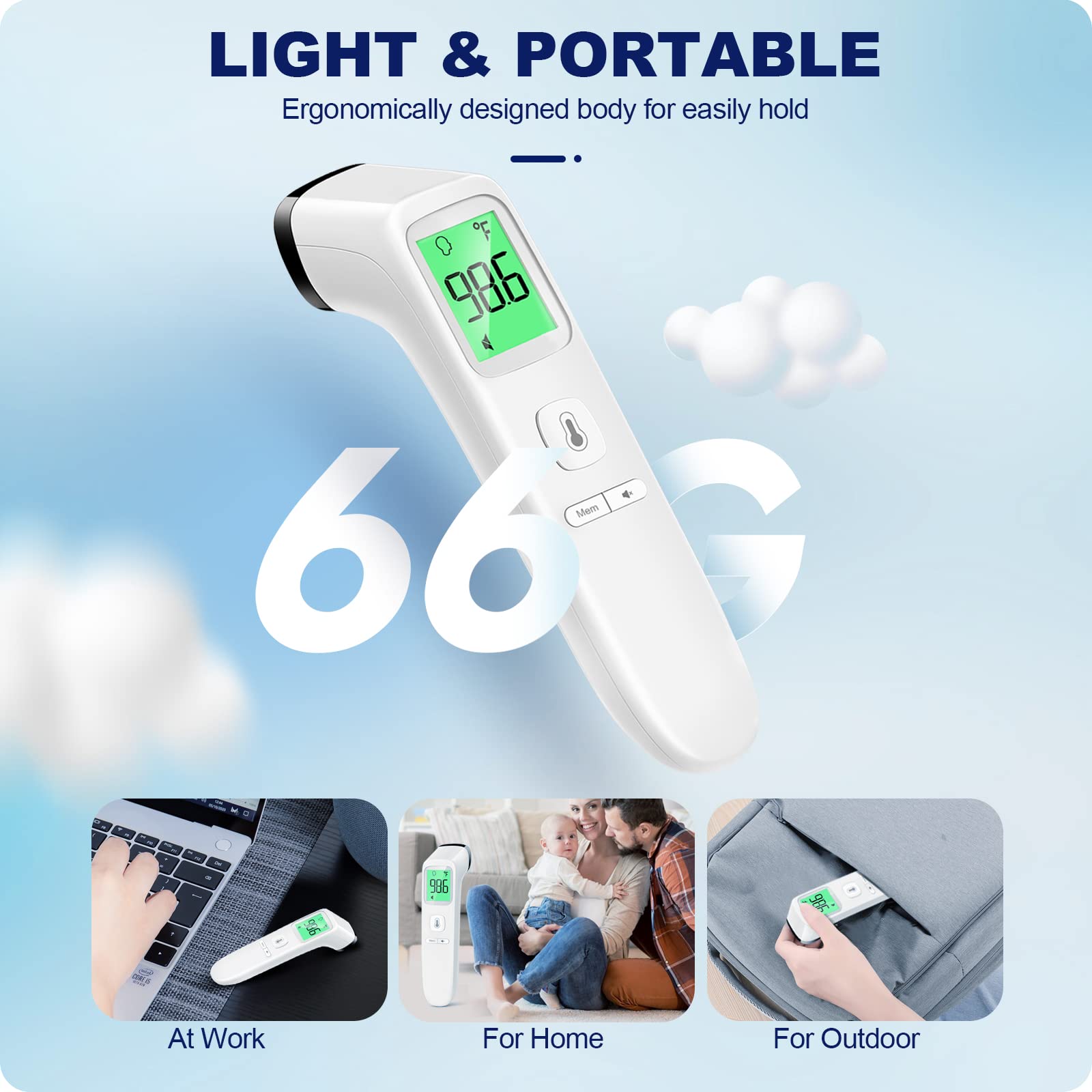 GoodBaby No-Touch Thermometer for Adults and Kids, Accurate Digital Ba - View 6