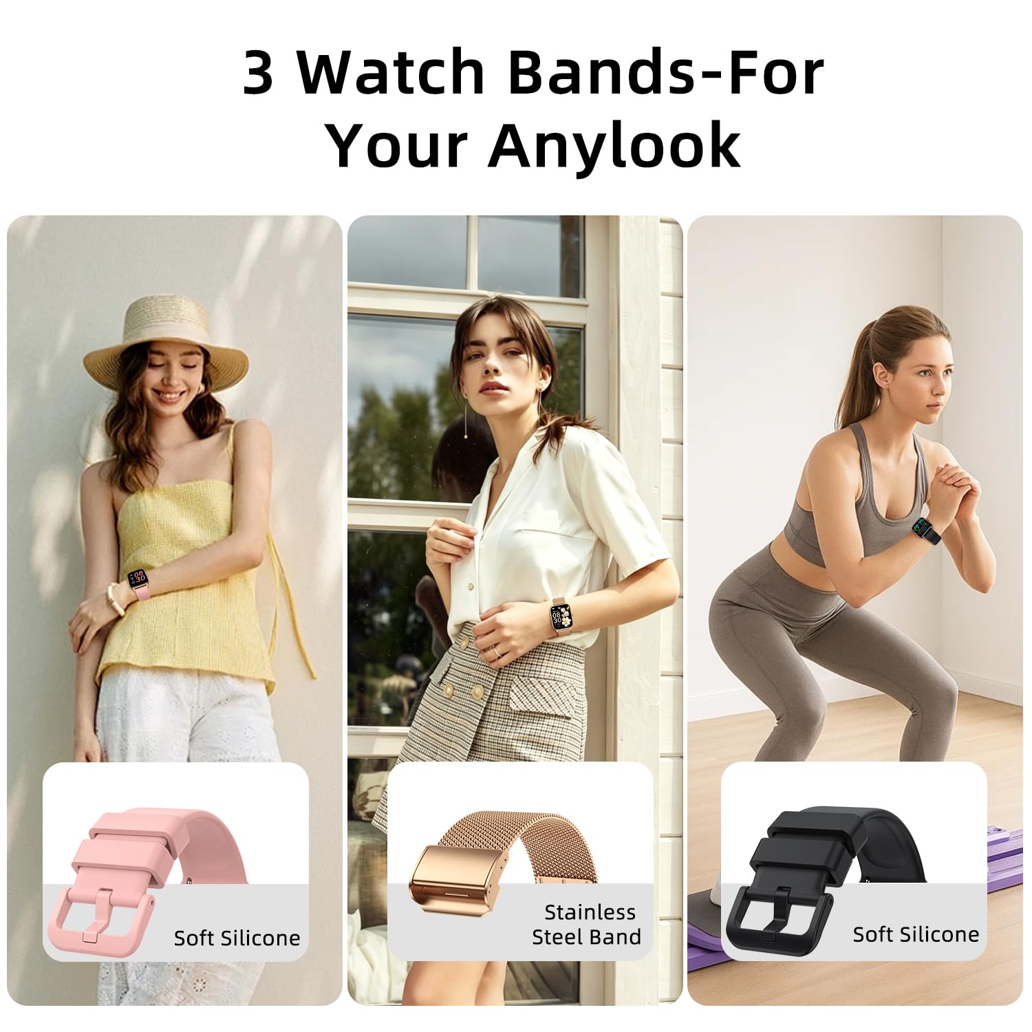 Kimeag Smart Watch for Women Fitness Tracker: Waterproof Make Answer C - View 5