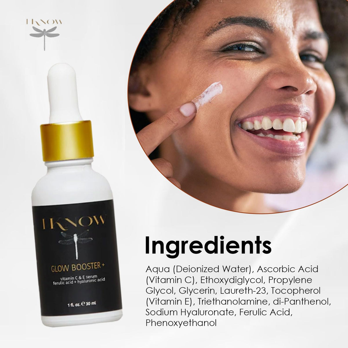 IKNOW Glow Booster Vitamin C and E Serum Hyaluronic Acid - IKNOW Official Imagery - 8