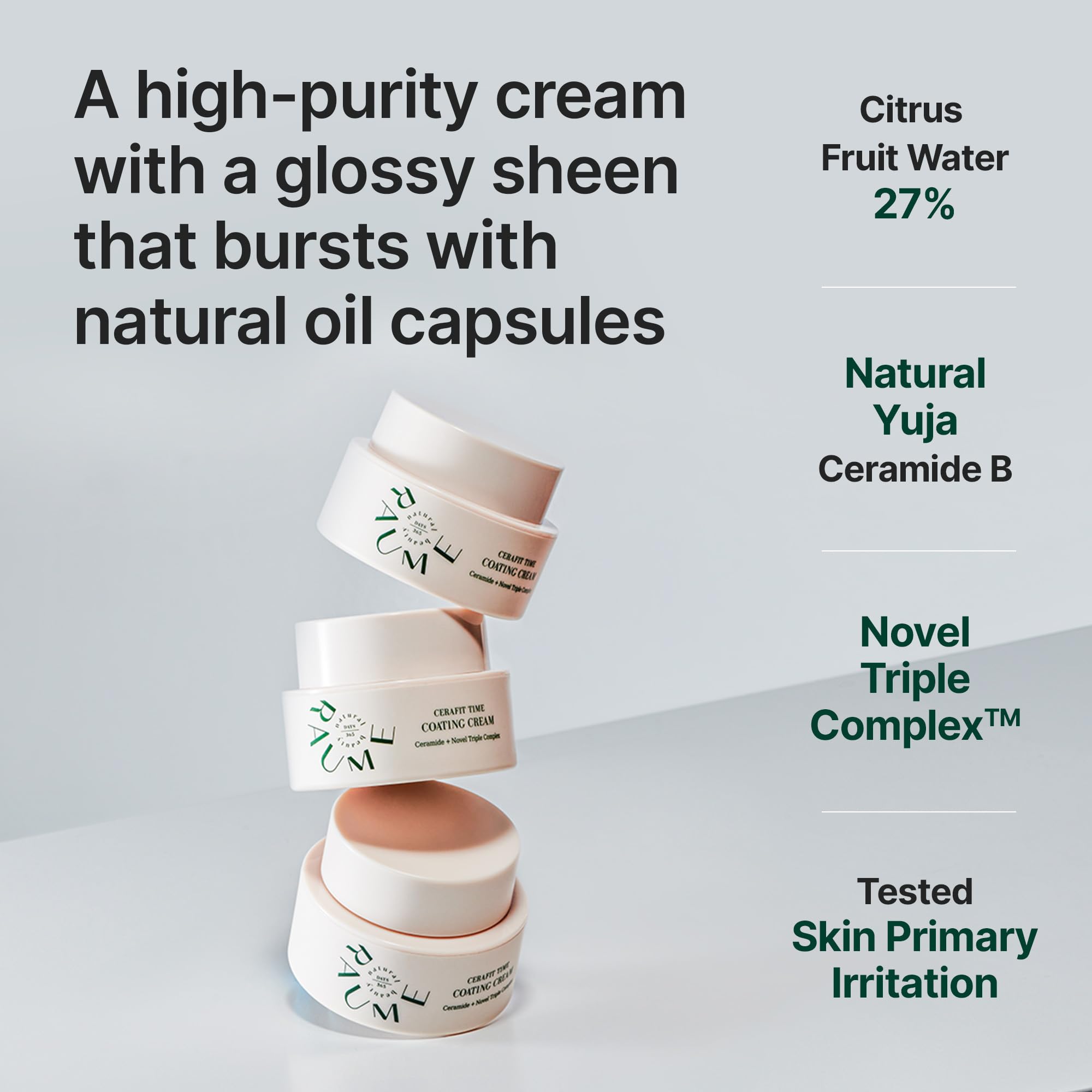 Glow Barrier Coating Cream, Lightweight Face Moisturizer with... - RAUME Official Product View 4