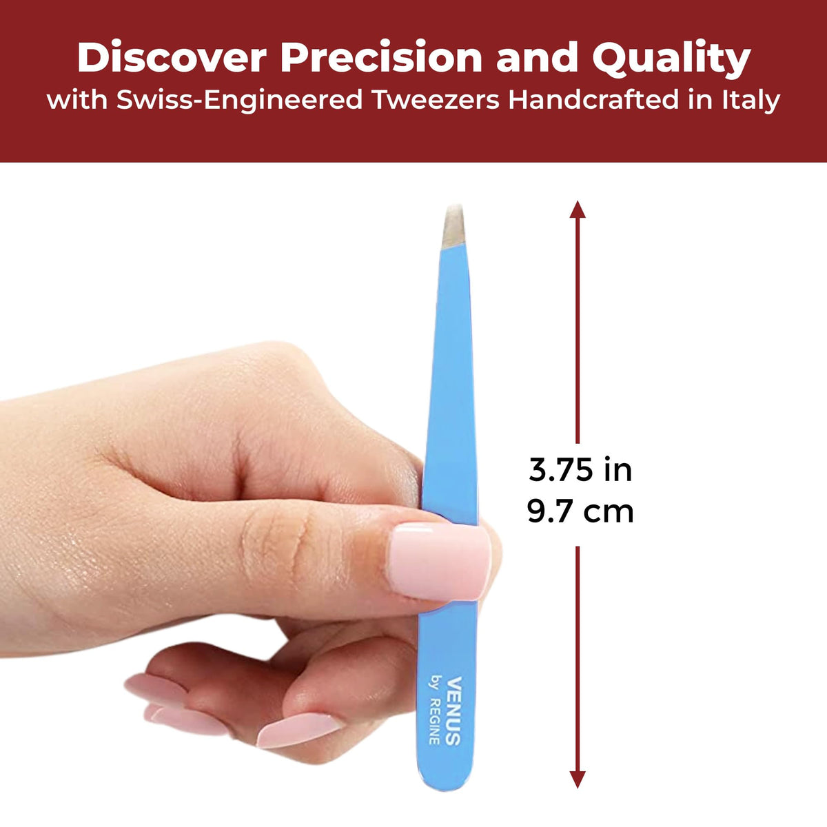 Venus by Regine Slant Tweezers Blue - Regine Switzerland Official Imagery - 3