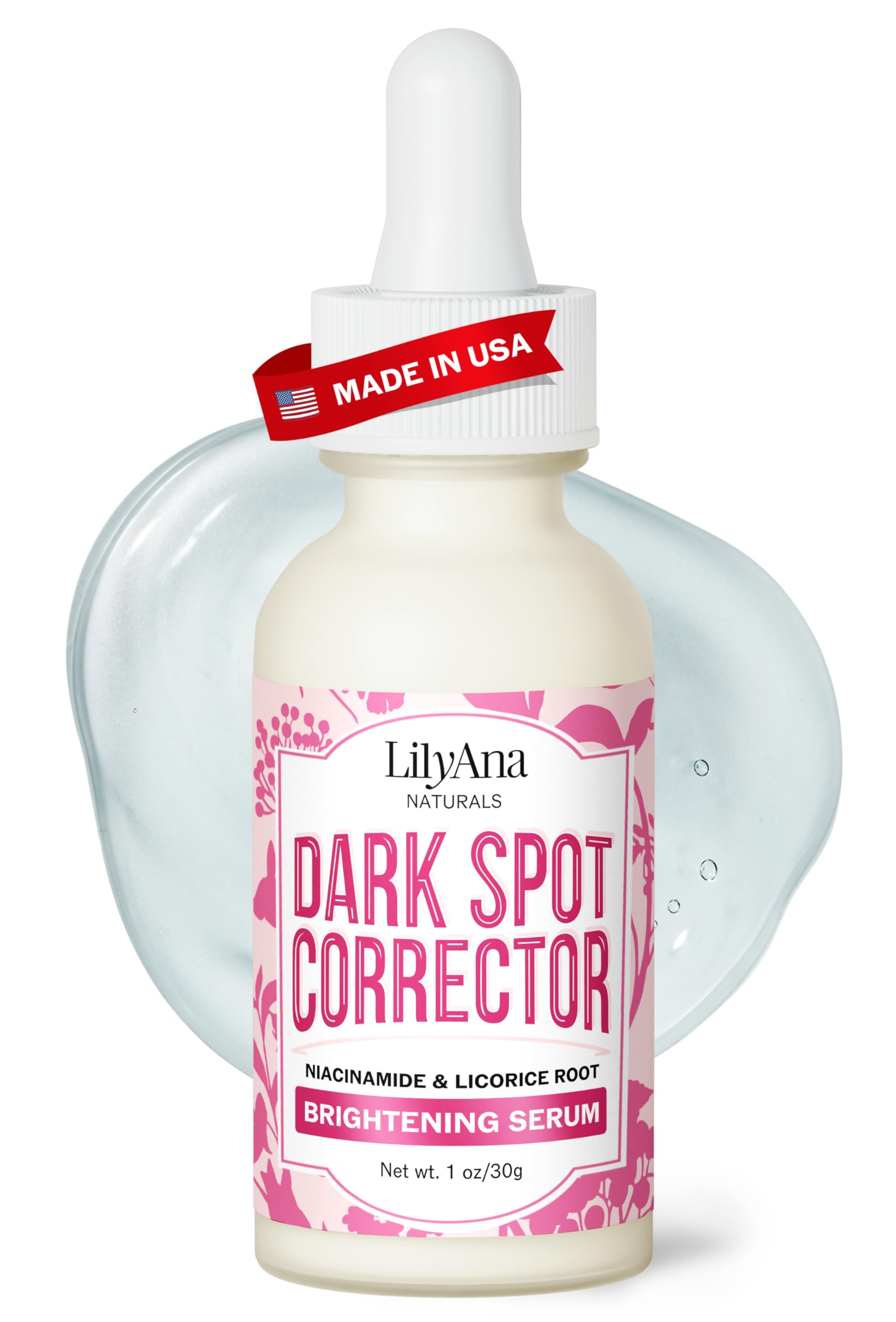 LilyAna Naturals Dark Spot Corrector for Face with Niacinamide, 1 oz
