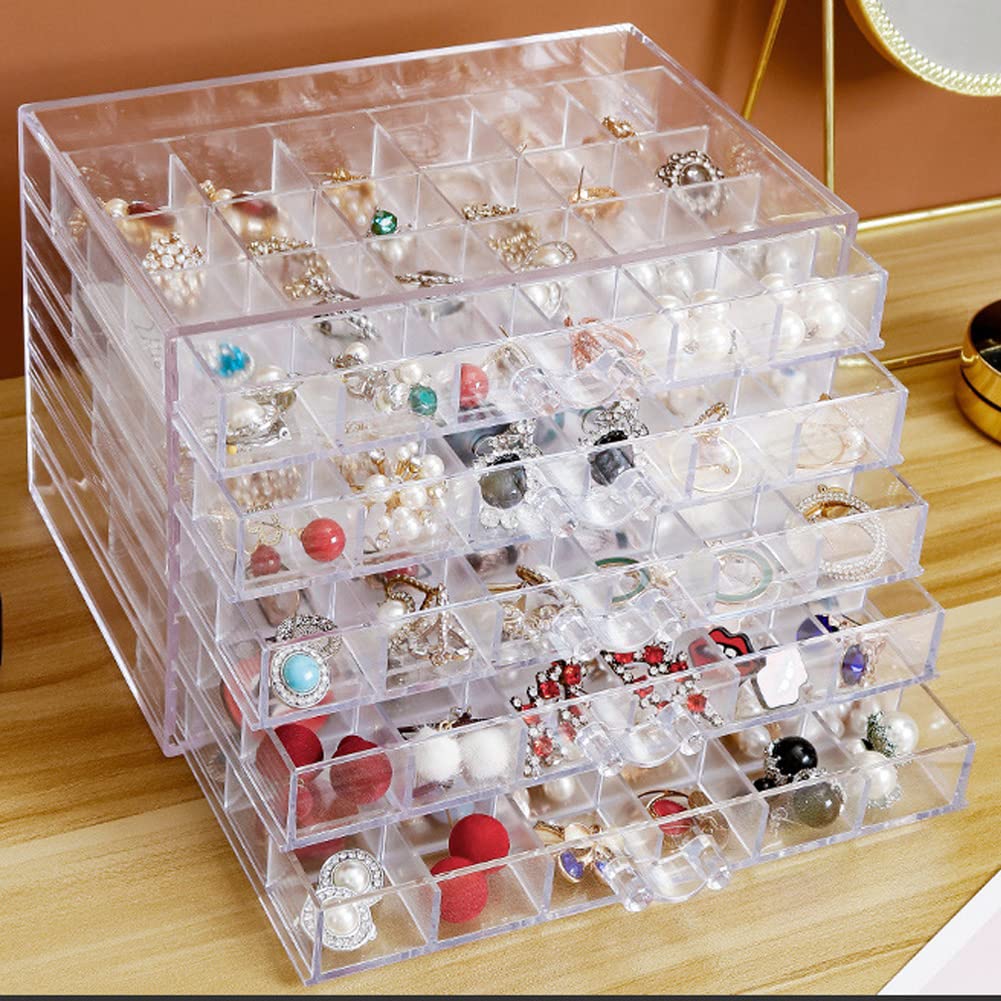 YUFONG Earring Storage Box Organizer 5 Drawers with 120 - YUFONG Official Imagery - 3