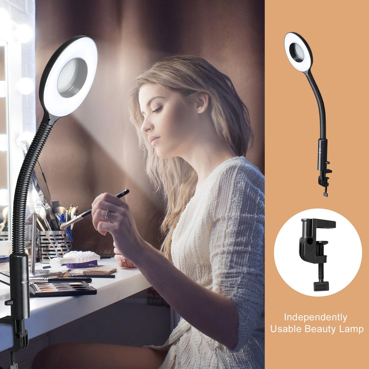 2 in 1 Facial Steamer with 5X Magnification Light Deep - Winado Official Imagery - 7