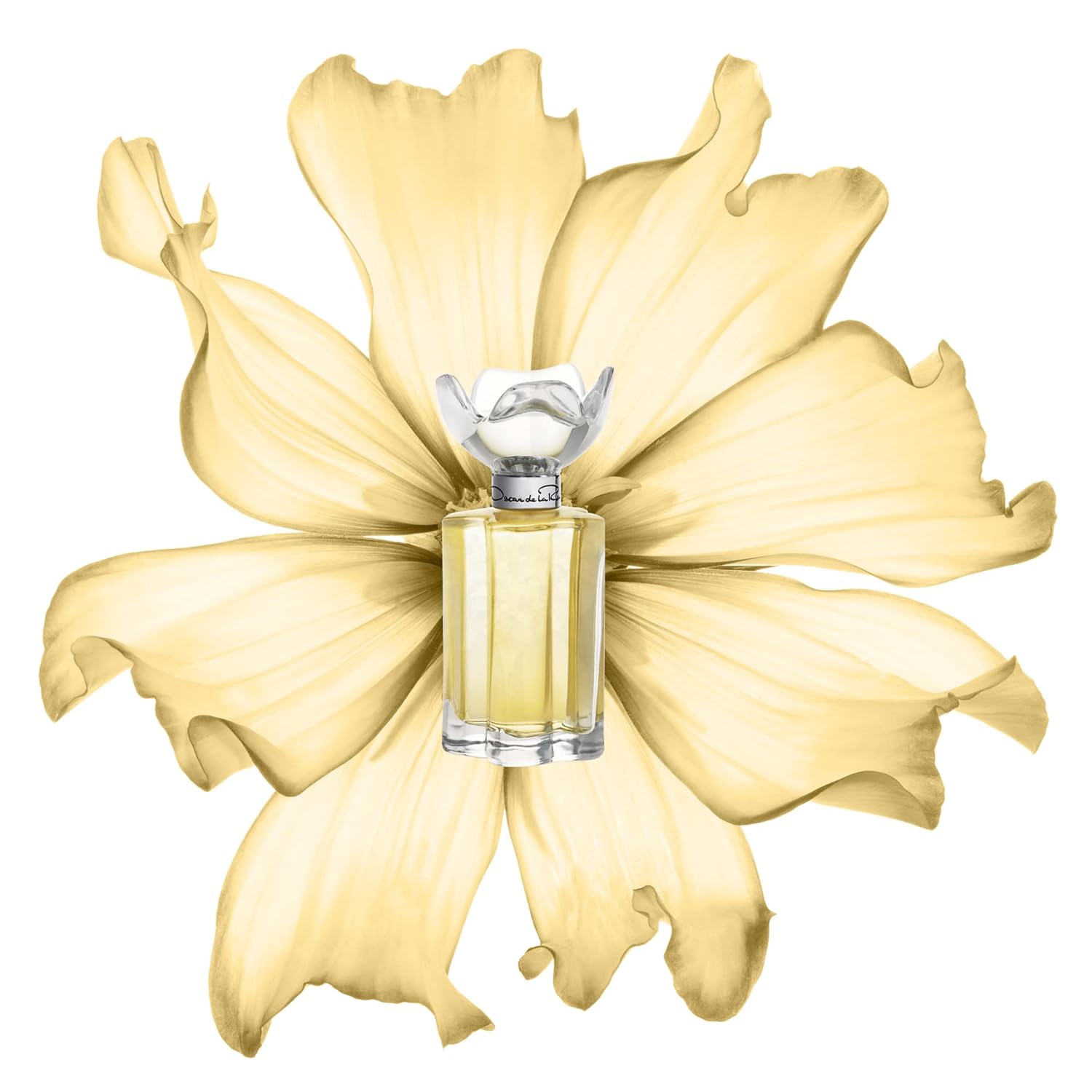 Oscar de la Renta Esprit D'Oscar Eau de Parfum bottle, 3.3 fl oz, elegant glass container with floral and citrus accents