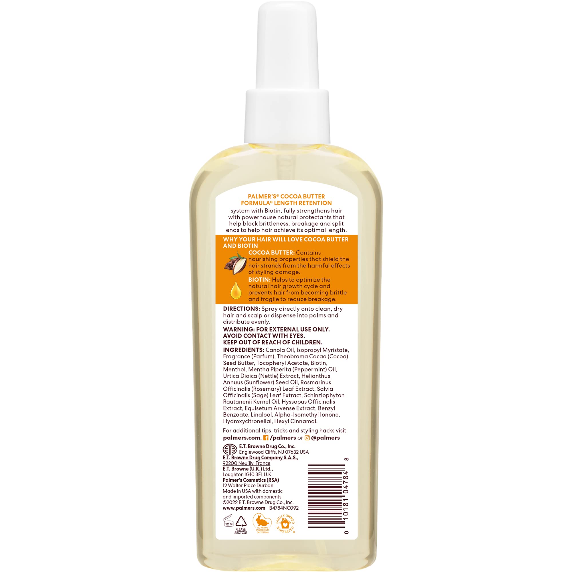 Palmer's Cocoa Butter & Biotin Length Retention Hair and Scalp Oil - Palmer's Official Product View 3