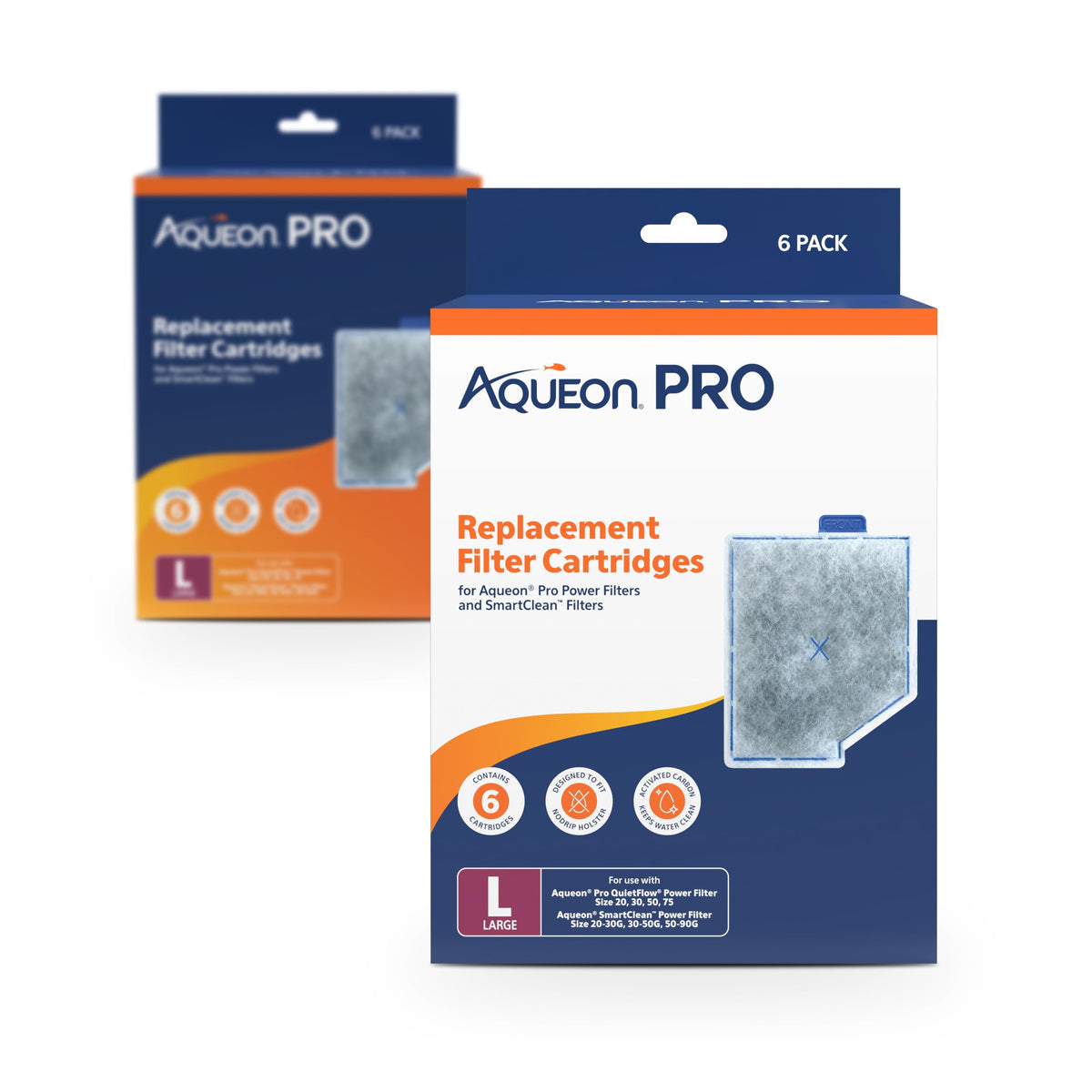 Aqueon PRO Genuine Replacement Filter Cartridges Large 6 - Aqueon Official Imagery - 8