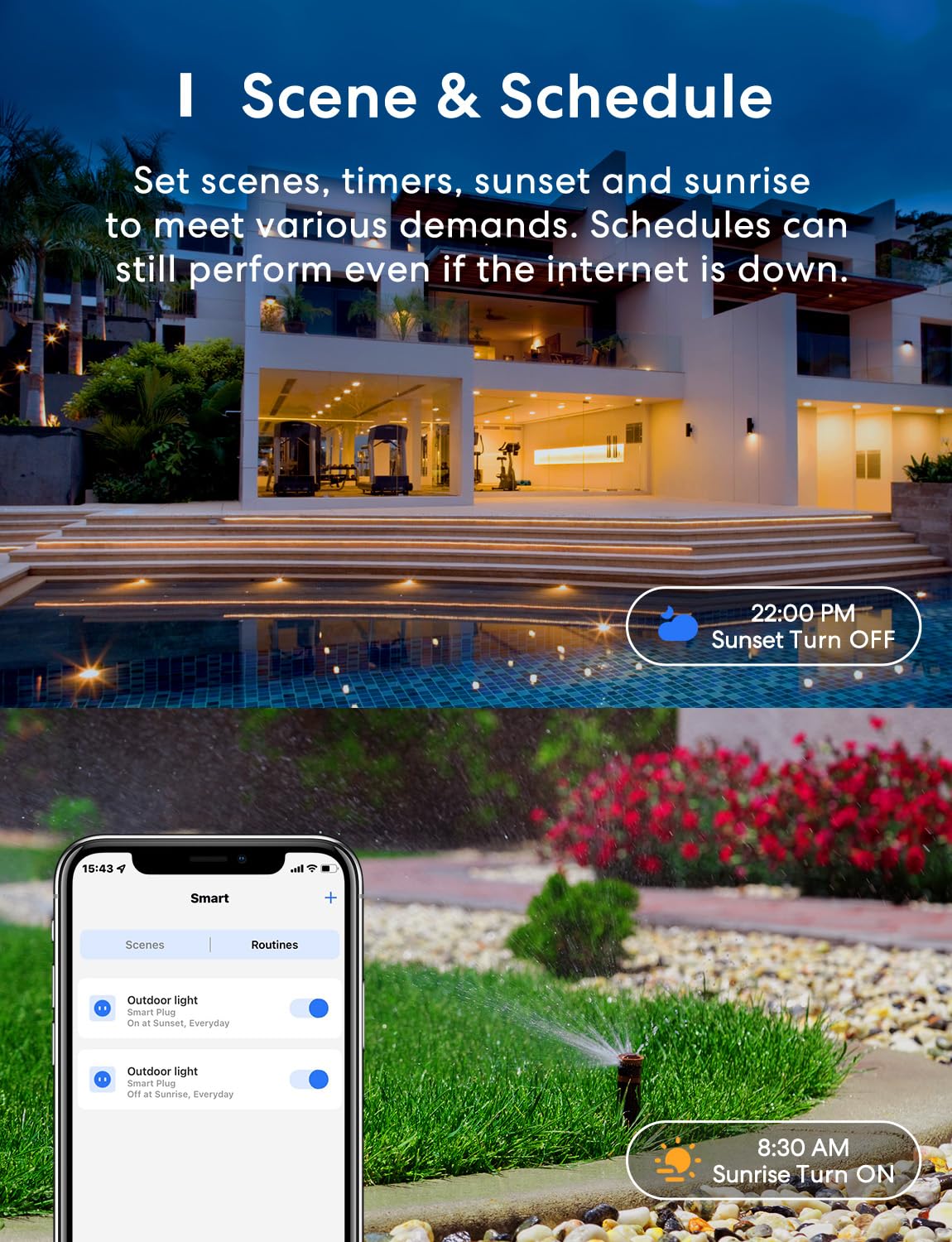 meross Outdoor Smart Plug Work with HomeKit Alexa Google and - meross Official Imagery - 5
