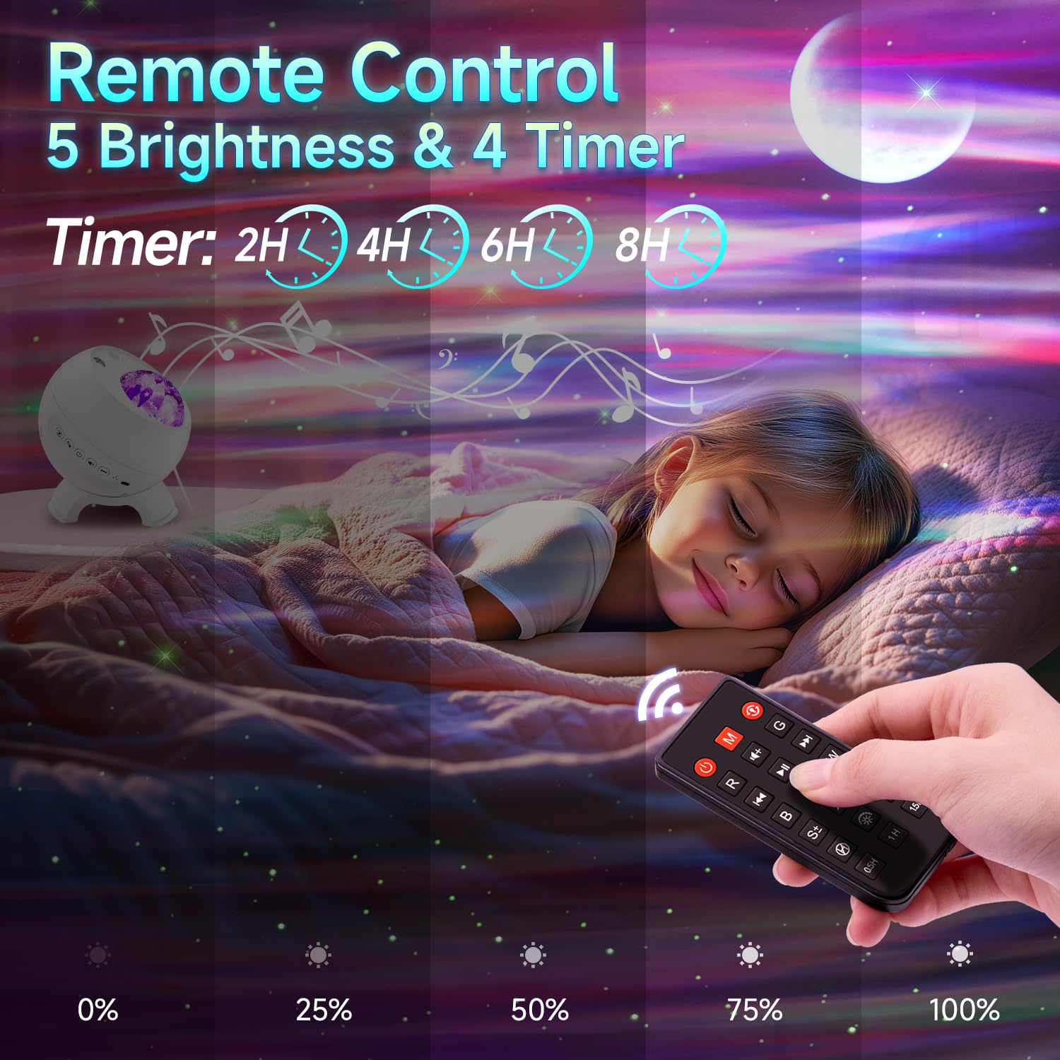 Staryou Galaxy Projector Northern Lights Projector with Bluetooth - Staryou Official Product View 5