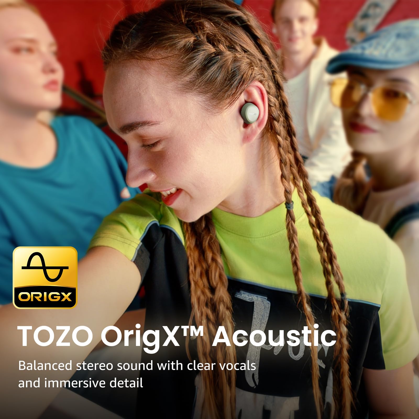 TOZO A1 Wireless Earbuds Bluetooth 5.3 Light Weight in Ear Headph - TOZO Official Product View 2