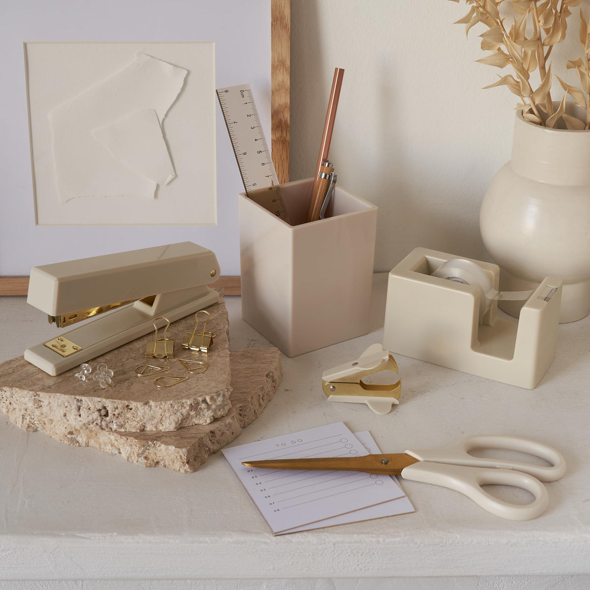 Aesthetic Desk Accessories Set for Women - KIBAGA Official Imagery - 6