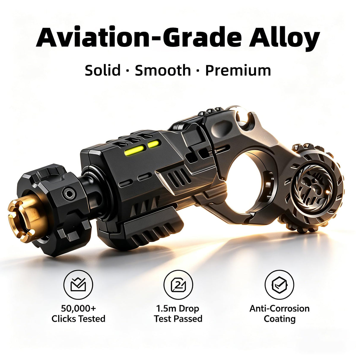 Metal Fidget Toy for Adults 5 in 1 Gun Shaped EDC Fingertip - Bastseller Official Imagery - 6
