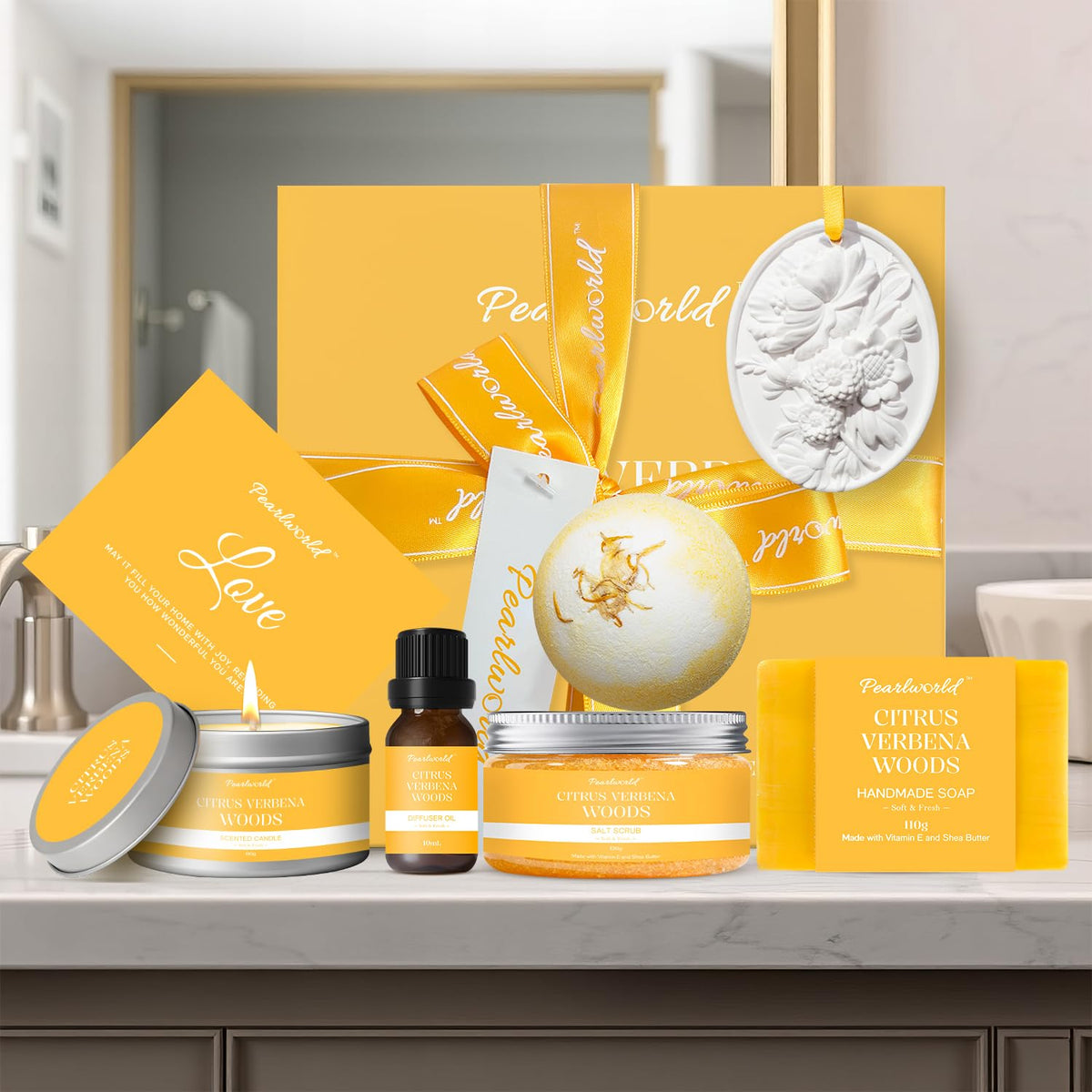 Birthday Gifts for Women 7pcs Bubble Bath Gift Box with - PEARLWORLD Official Imagery - 5