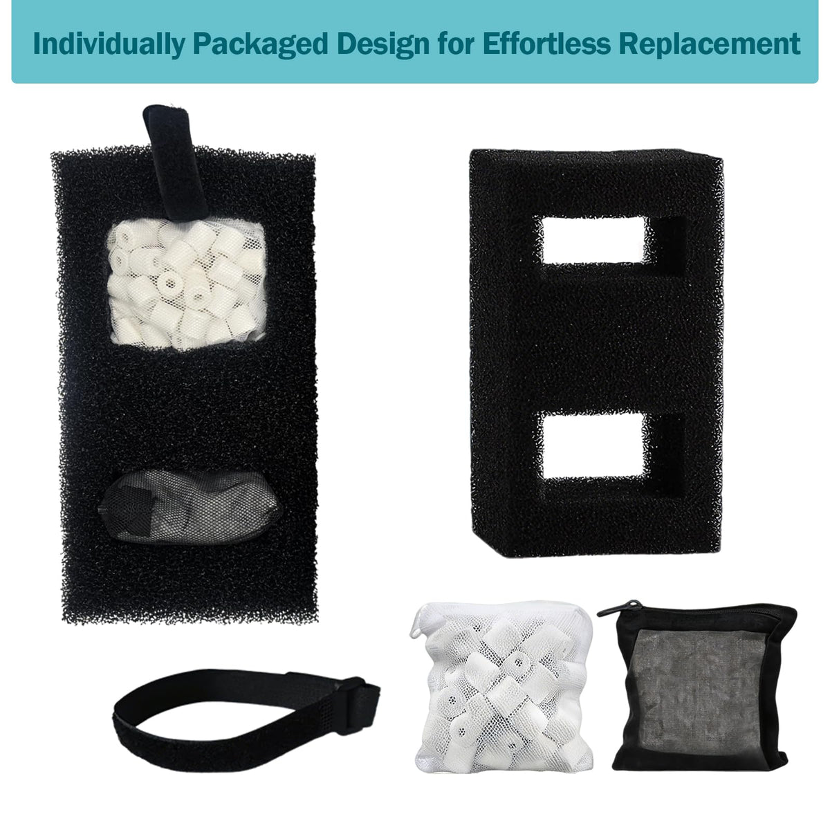 Premium Filter Media Replacement Kit - aquavico Official Imagery - 6