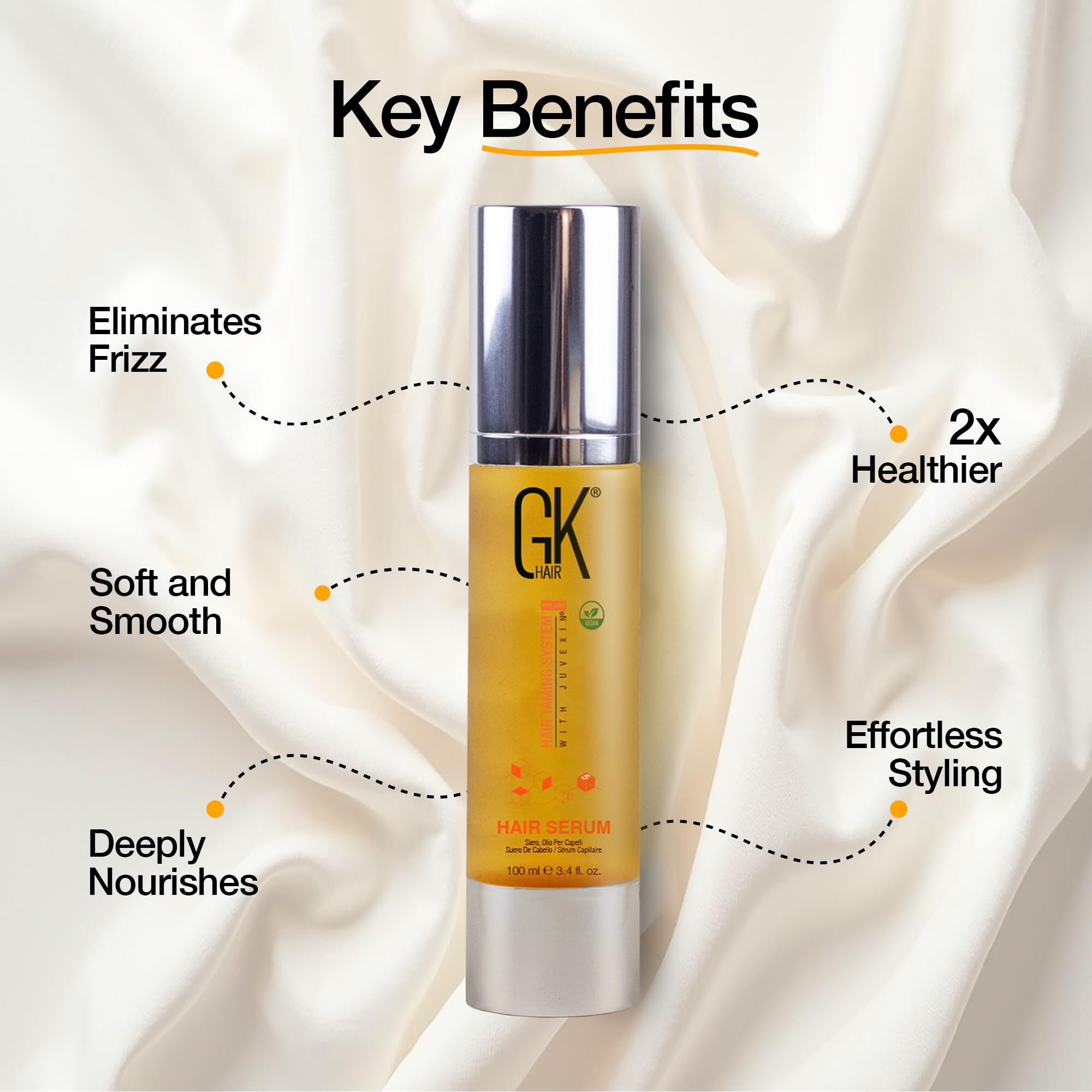 GK HAIR Oil Argan Oil Hair Serum For Frizzy And Damaged Hair - GK HAIR Official Imagery - 3
