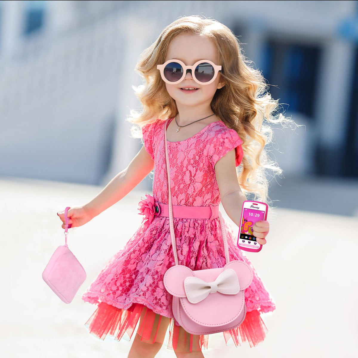 Play Purse for Little Girls Purse Toddler Girl with Pretend - FFTROC Official Imagery - 3