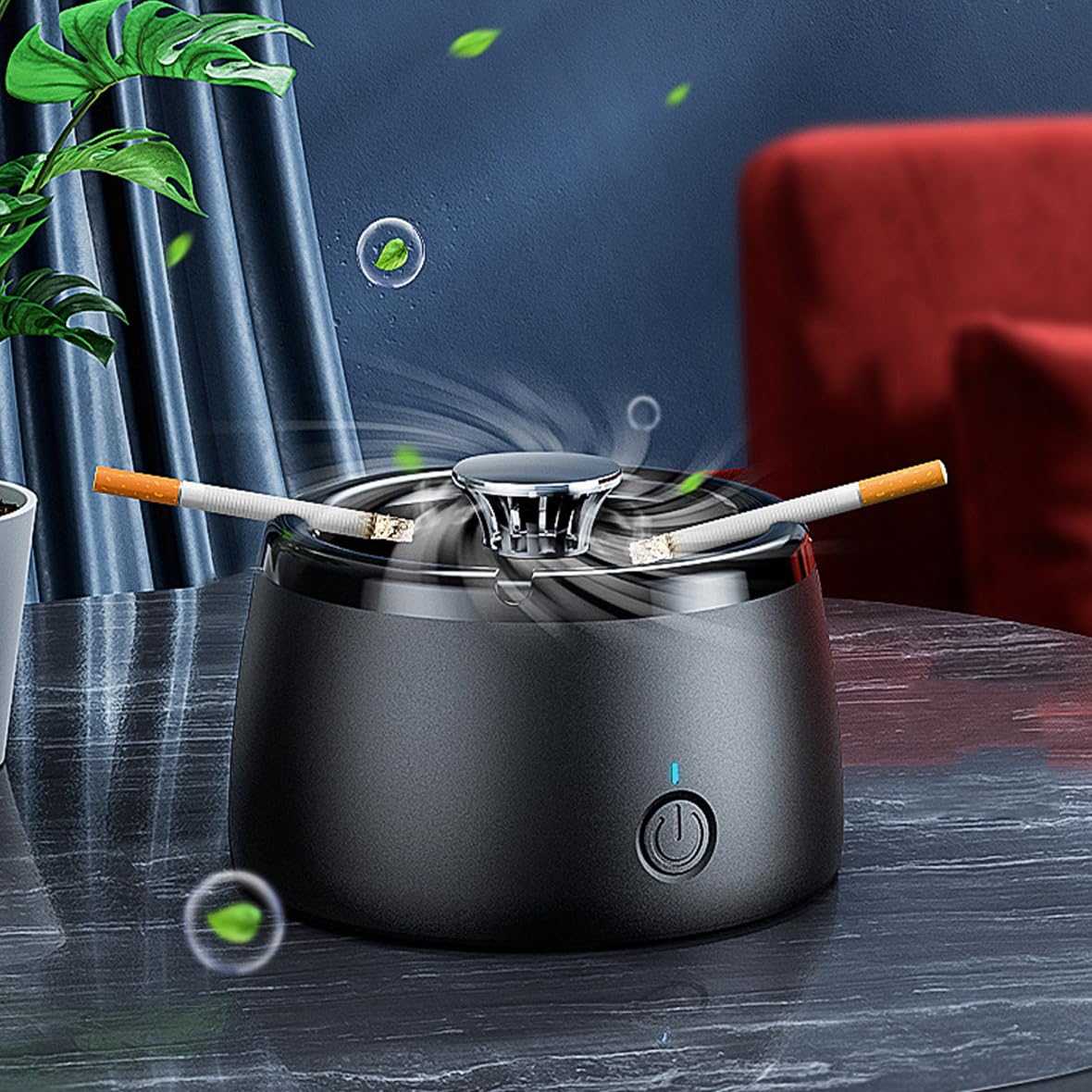 Smokeless Ashtray Smoke Removing Ash Tray Multifunctional 2 - AJINIEHJ Official Imagery - 3