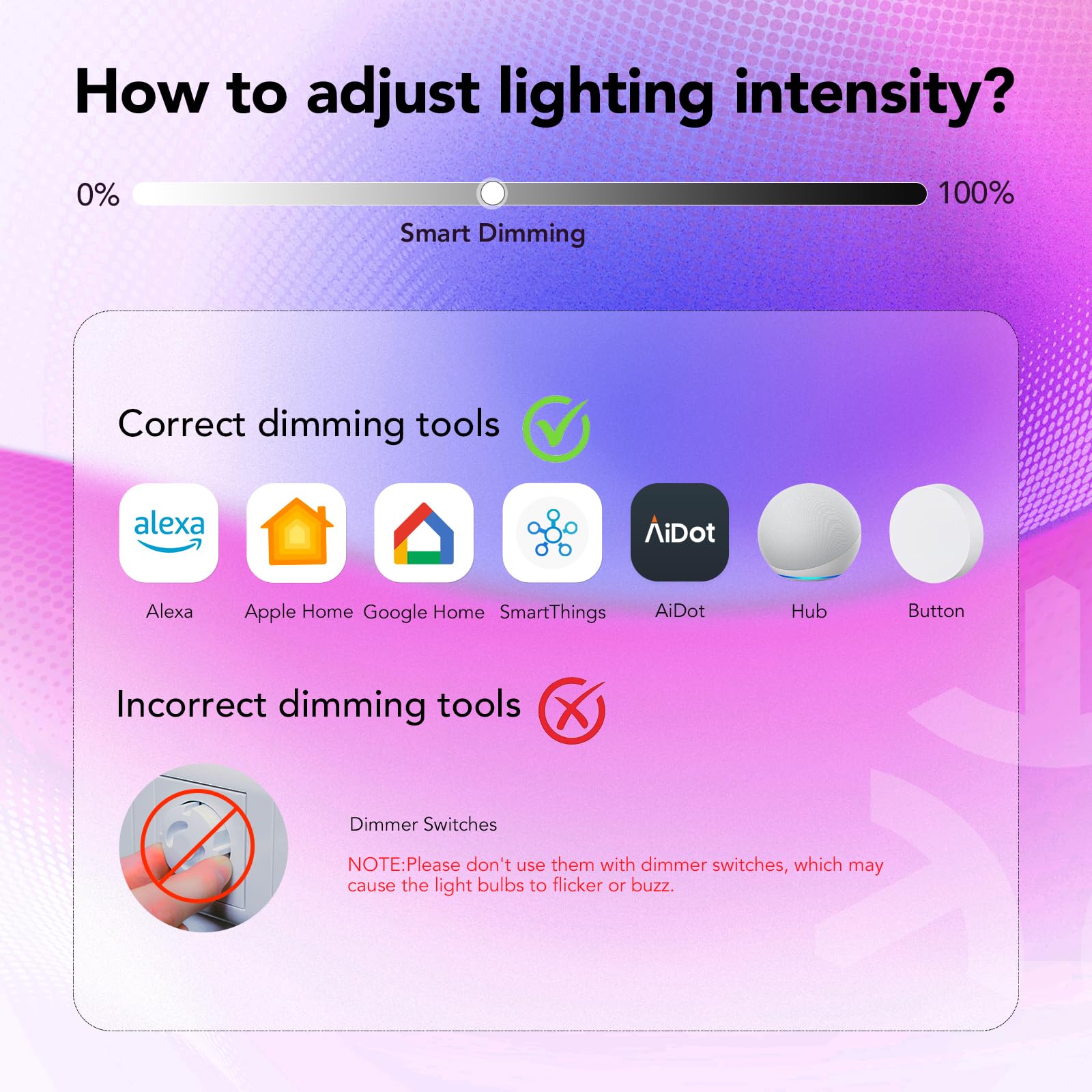 OREiN Matter Smart Light Bulb, A19 RGBTW Color Changing Light Bulbs, 4 Pack - OREiN Official Product View 8