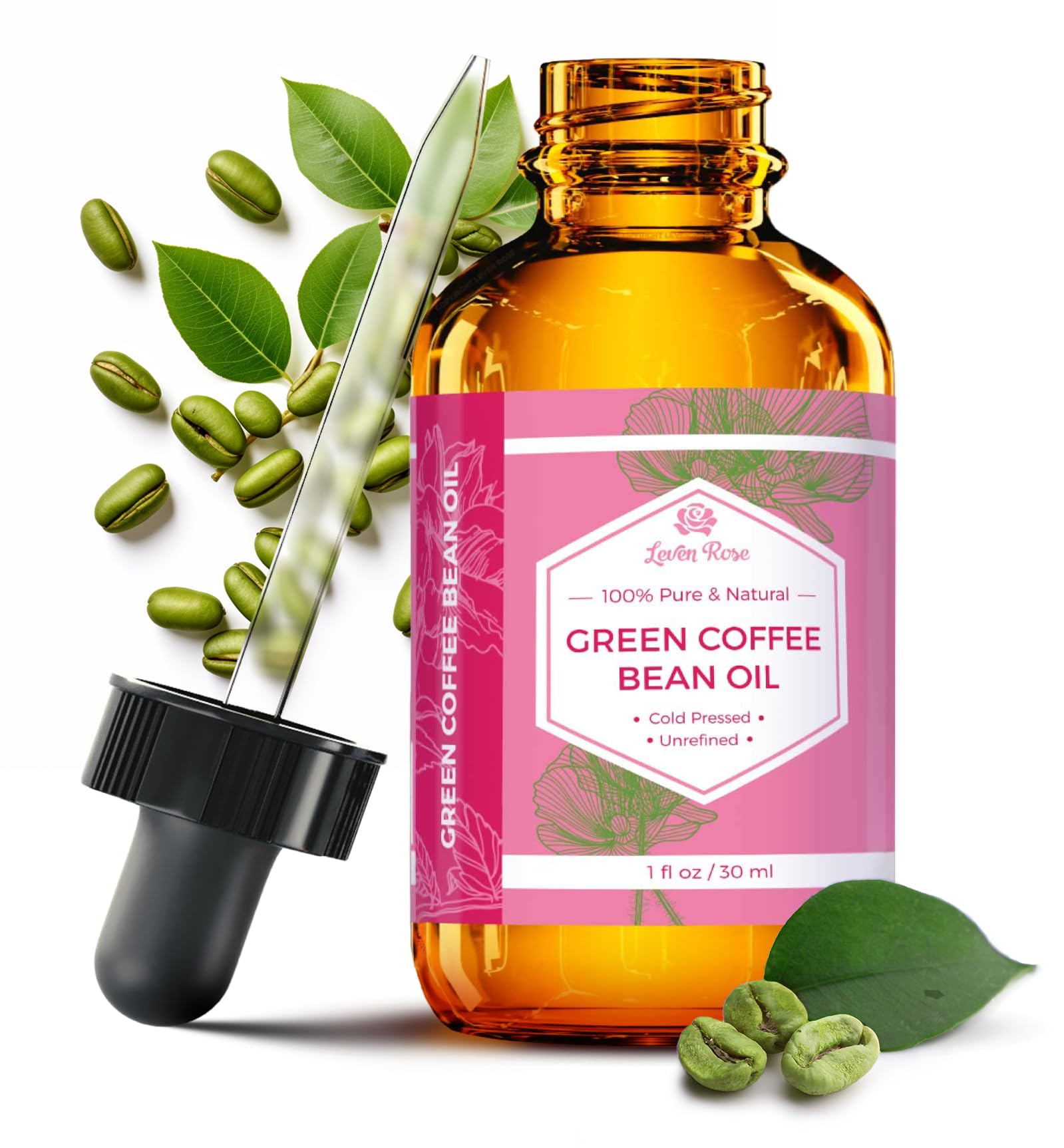 Leven Rose Coffee Oil Caffeine Serum for Eyes - Anti aging Organic Under Eye - Leven Rose Official Product View 9
