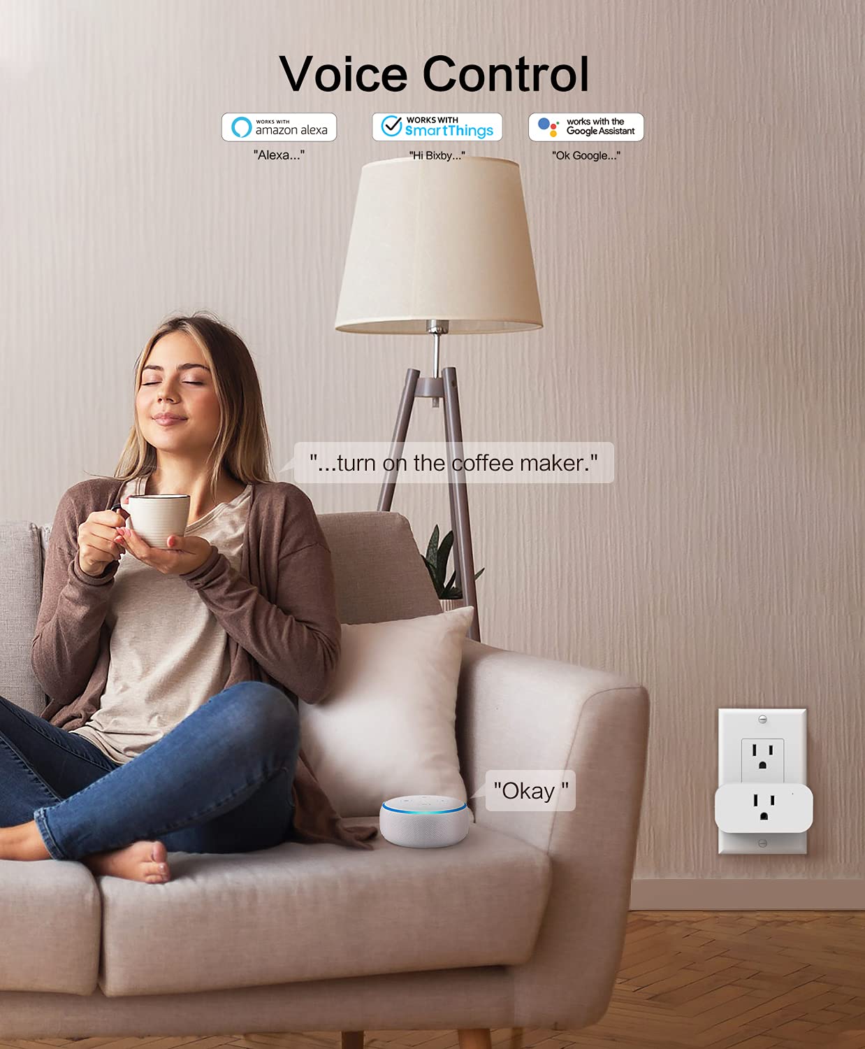 TREATLIFE 4 Pack Smart Plugs that Work with Alexa and Google - TREATLIFE Official Imagery - 5