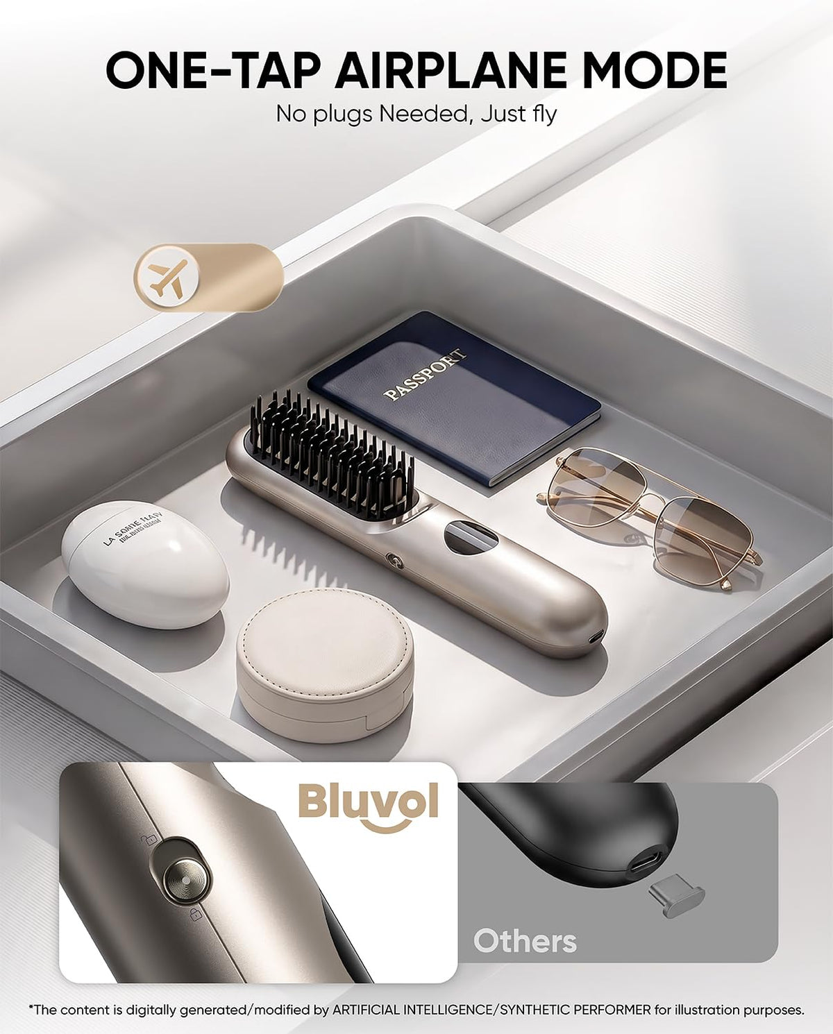 Bluvol I11 Apex Cordless Straightening Comb Touch Up Tool - Bluvol Official Imagery - 4