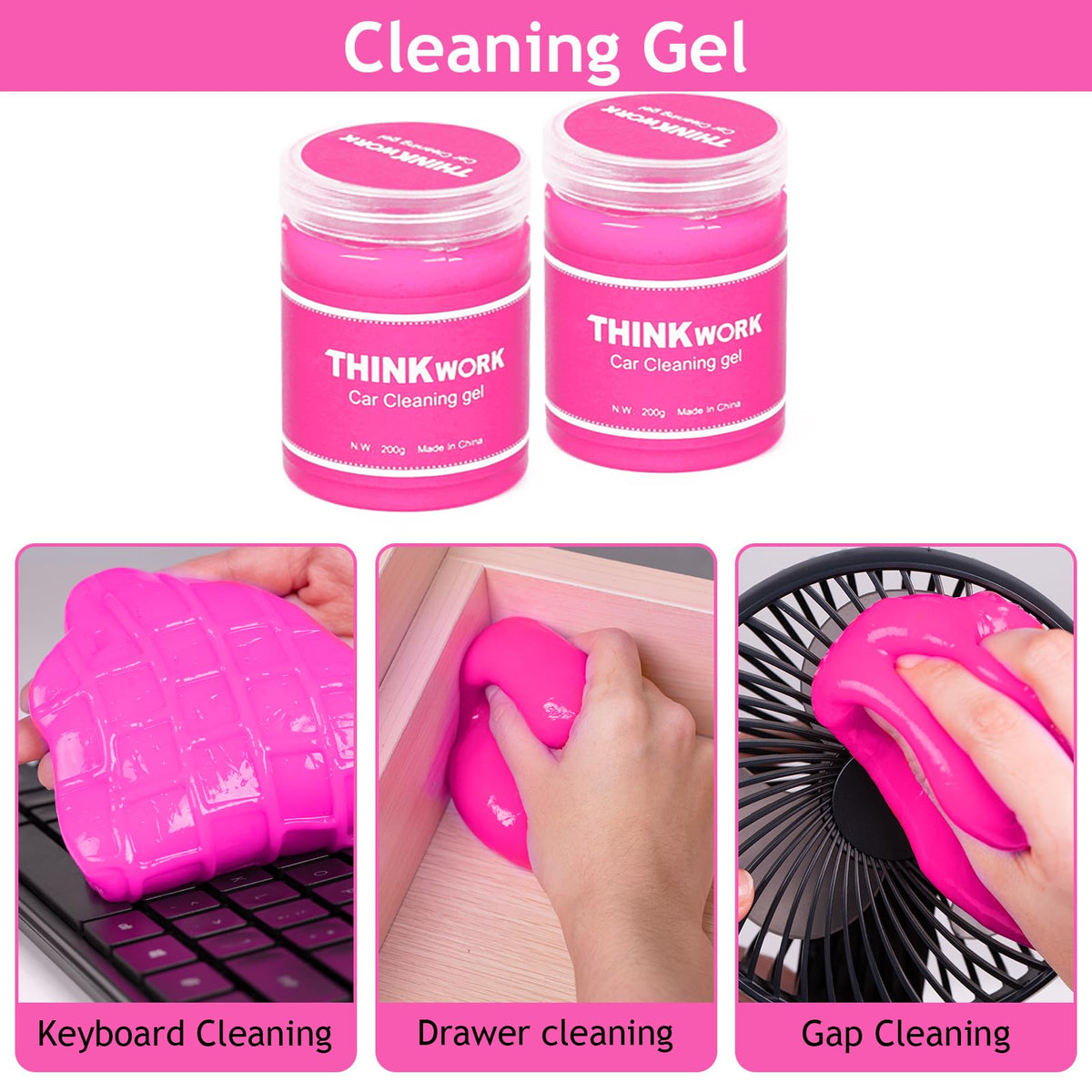 THINKWORK Car Detailing Kit Interior Windshield Cleaner Tool - THINKWORK Official Imagery - 5