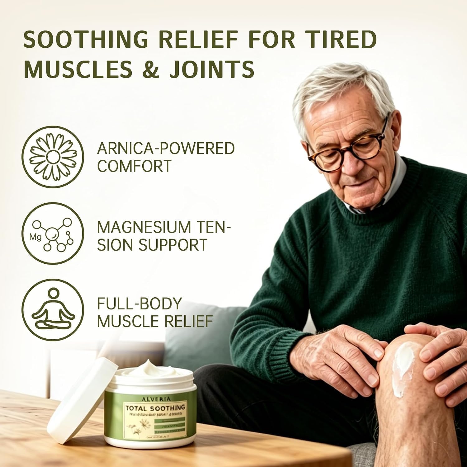 Alveria Total Soothing Magnesium Cream with MSM & Arnica(1)