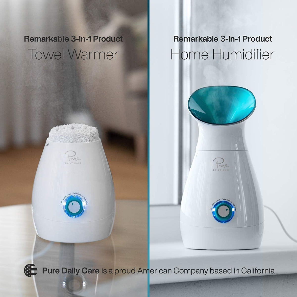 Pure Daily Care NanoSteamer Large 3 in 1 Nano Ionic Facial - Pure Daily Care Official Imagery - 7
