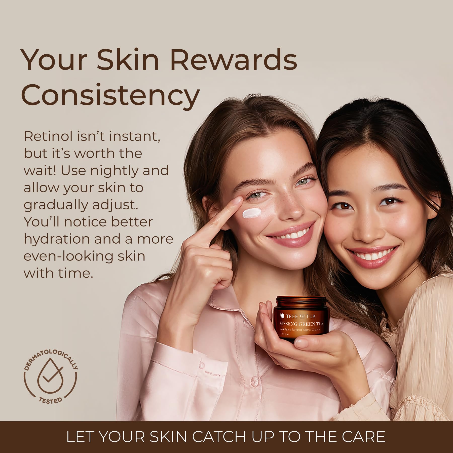 Tree To Tub Ginseng Green Tea Retinol Night Cream for Fine - Tree To Tub Official Imagery - 7