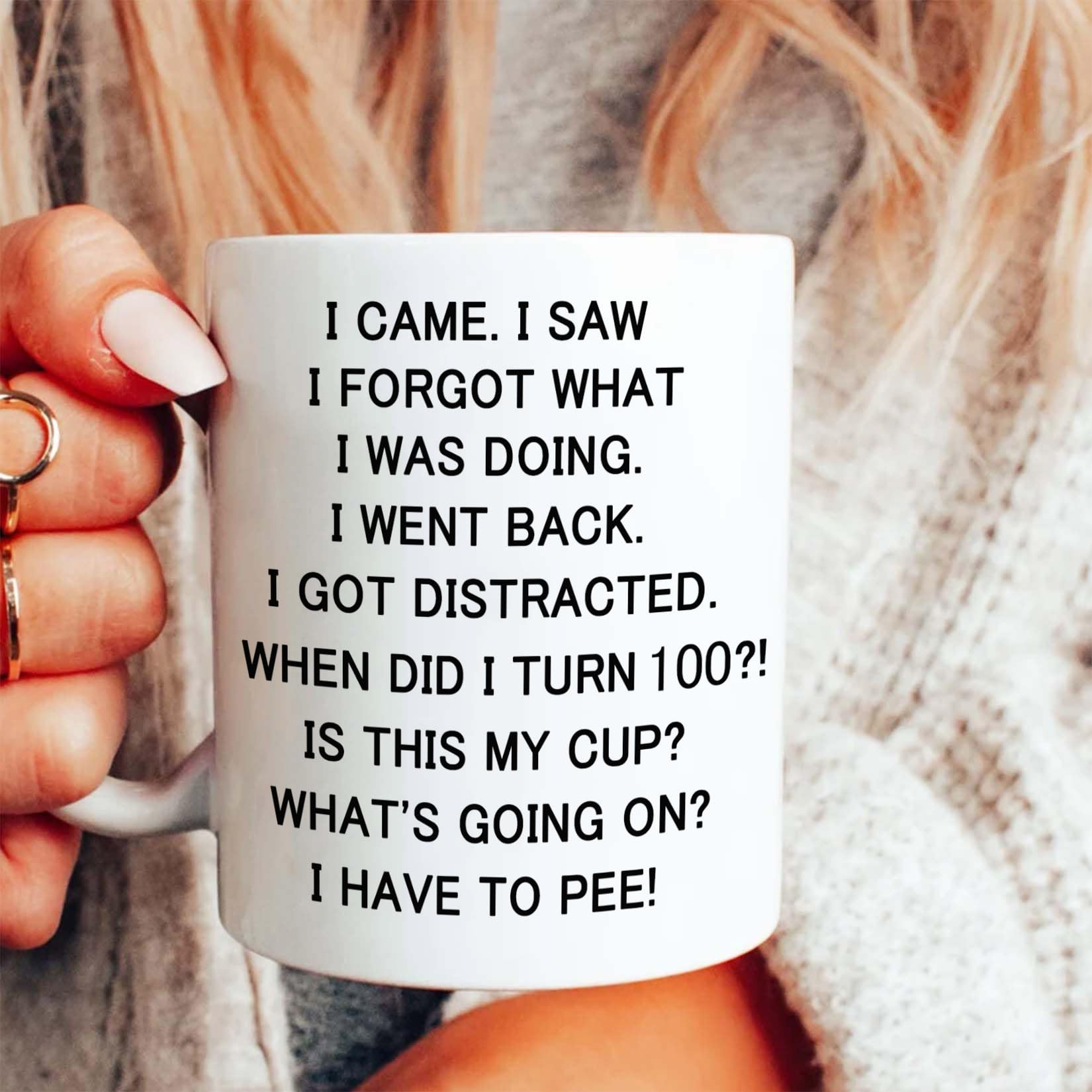 KOXAME 100th Birthday Gifts for Women Men - I Came I Saw I Forgot - KOXAME Official Product View 6