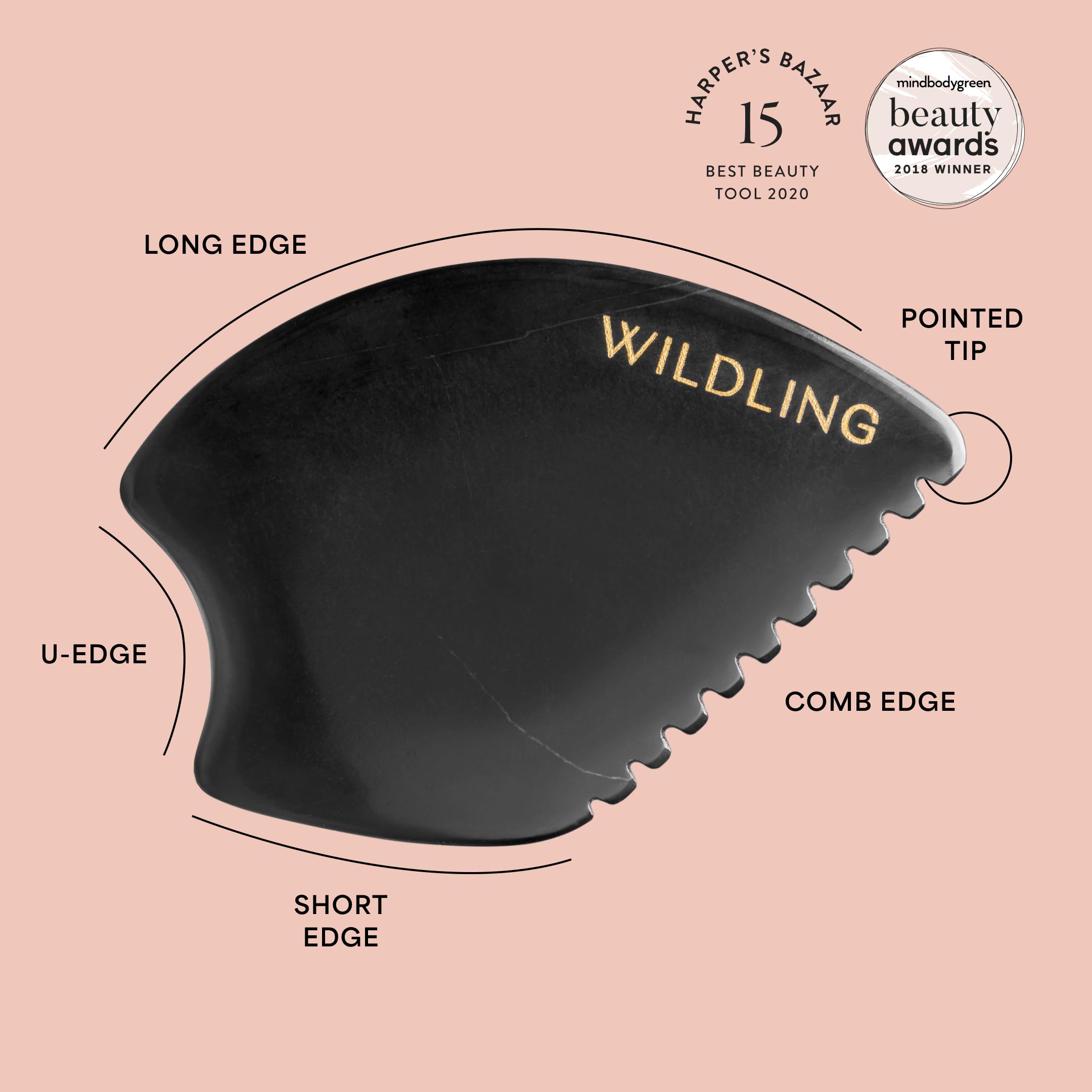 Empress Stone Gua Sha Facial Stone I Facial Massage Stone to - Wildling Official Imagery - 5