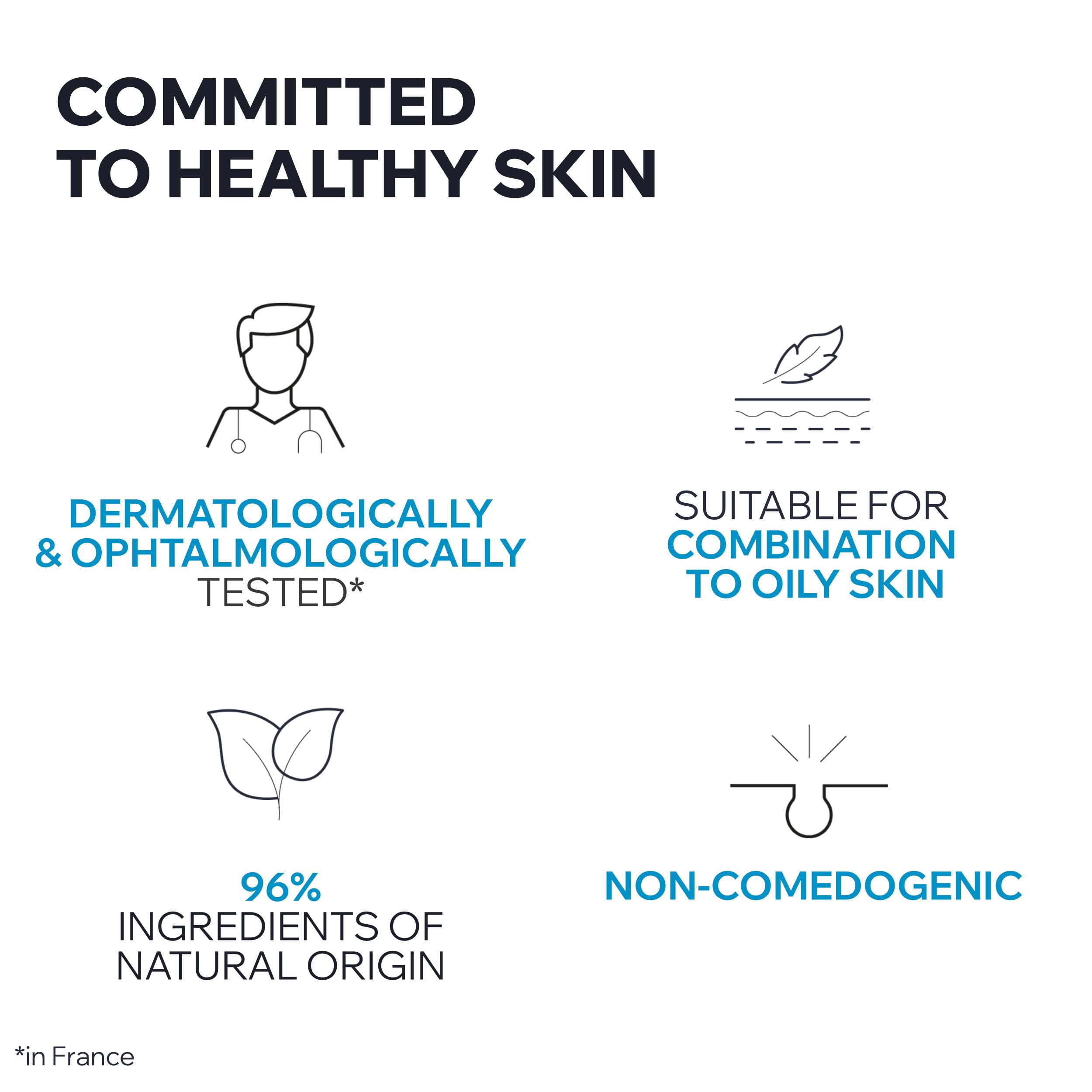 Uriage Micellar Water for Combination & Oily Skin, Removes Markeup