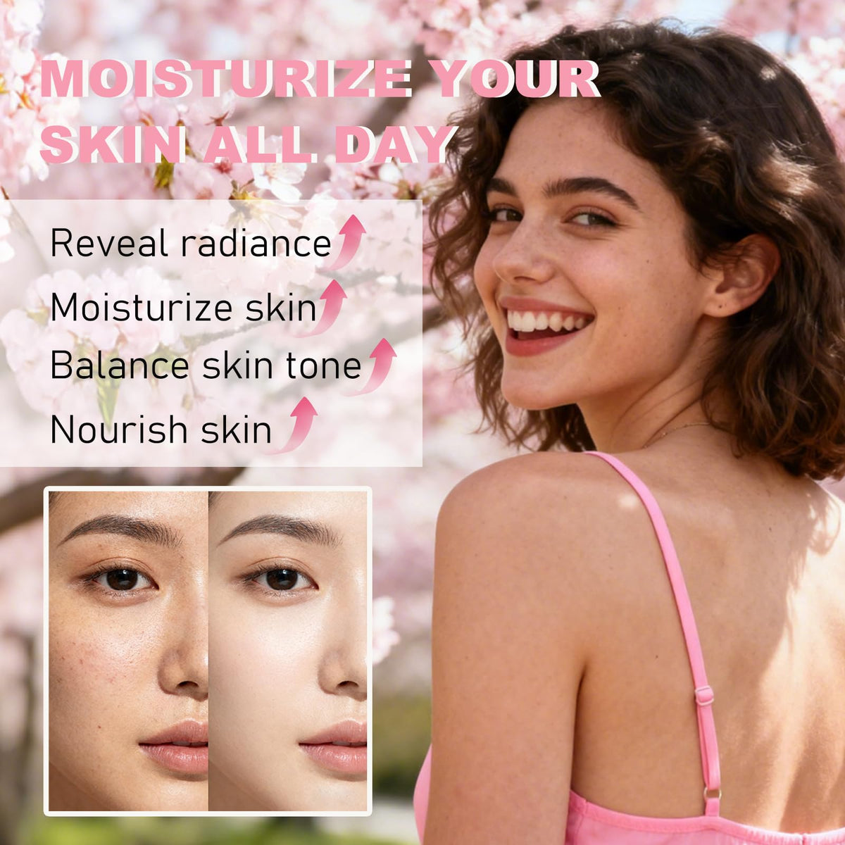 Sakura Skin Care Set for Women Birthday Gifts for Teen - EONFAVE Official Imagery - 6