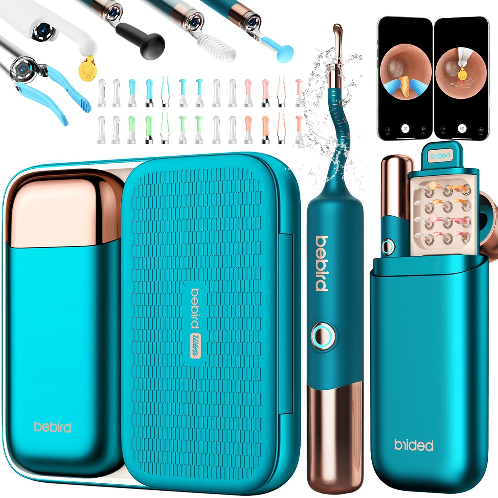 Bebird Earsight Ultra 2K Ear Wax Removal Tool Camera,Pain-Free - Product Imagery