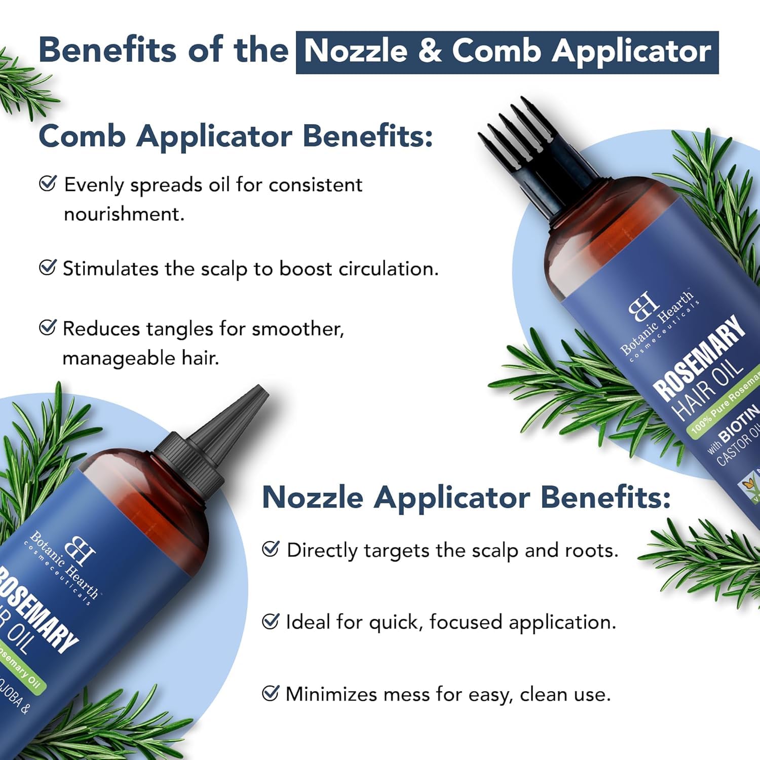 Botanic Hearth Rosemary Oil for Hair Growth - 6.7 Fl oz - Botanic Hearth Official Product View 9