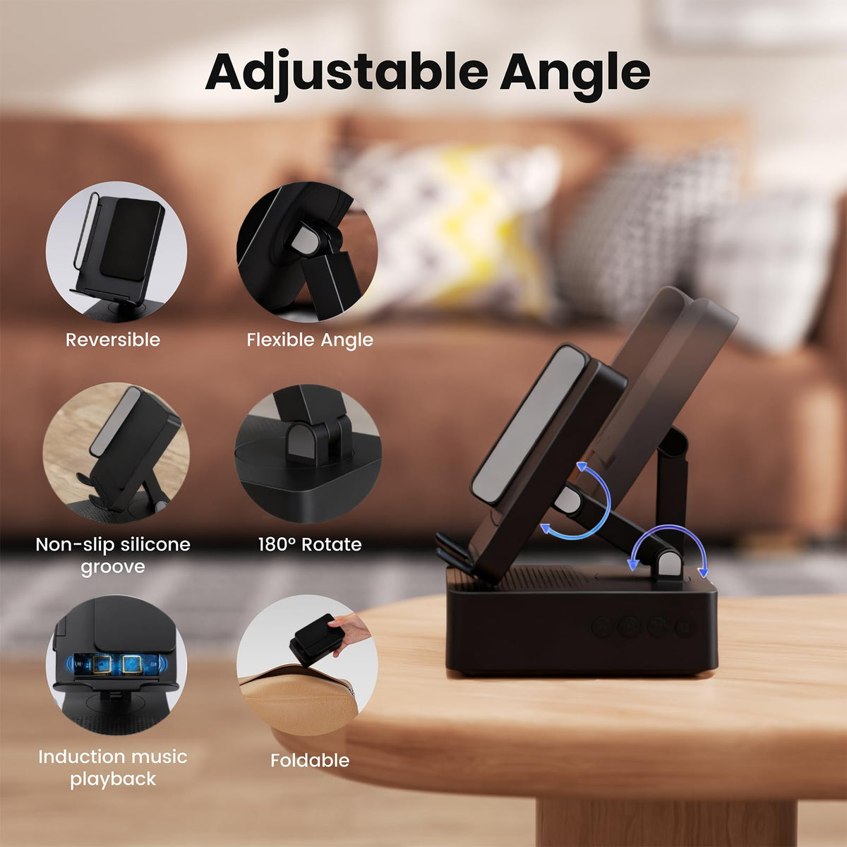 Wireless Sensor Speaker Colorful LED Ambient Light Foldable - DBHBAODZI Official Imagery - 5