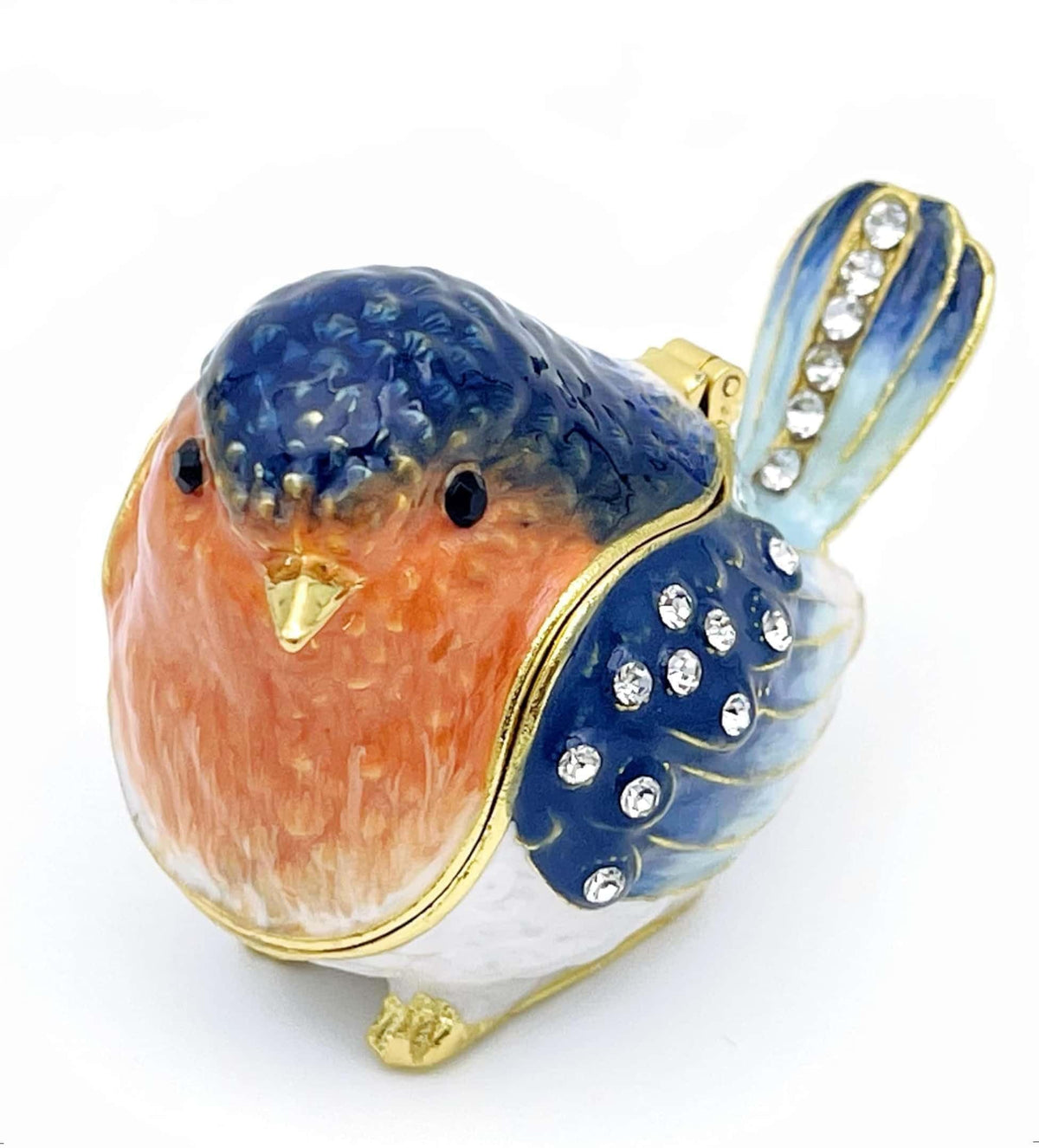 Robin Bird Jewelry Trinket Boxes Hinged Ring Box Collectible - JWT Astyle Official Imagery - 4