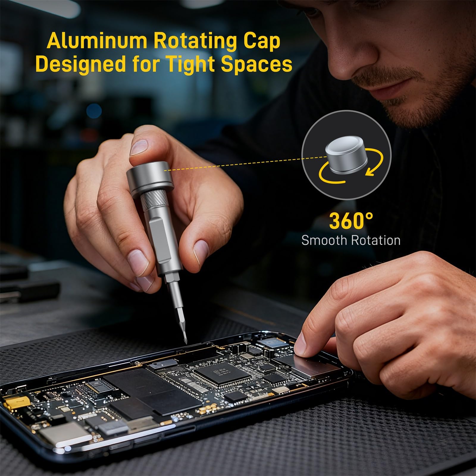 MrToNo 74-in-1 Magnetic Ratchet Screwdriver Set