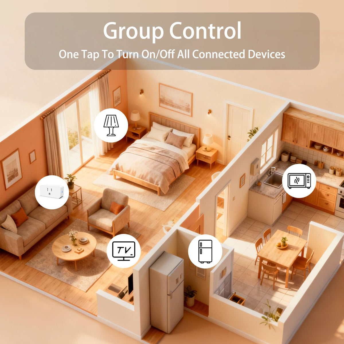 Loopo Smart Plug Mini with Energy Monitoring 15A 2 4G Wi Fi - Loopo Official Imagery - 5