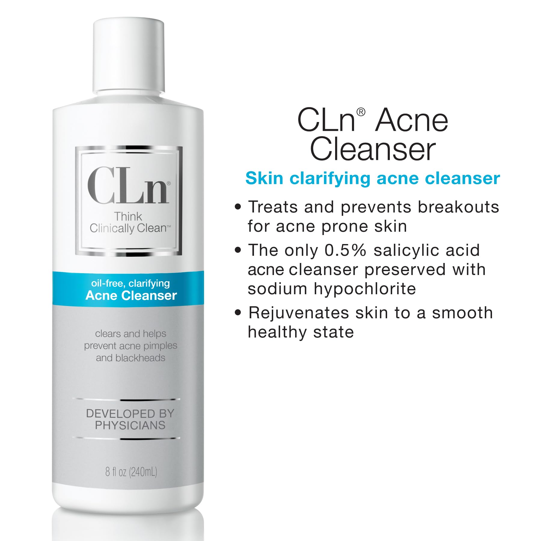 CLn Acne Cleanser The Only Cleanser with 0 5 Salicylic Acid - CLn Official Imagery - 8