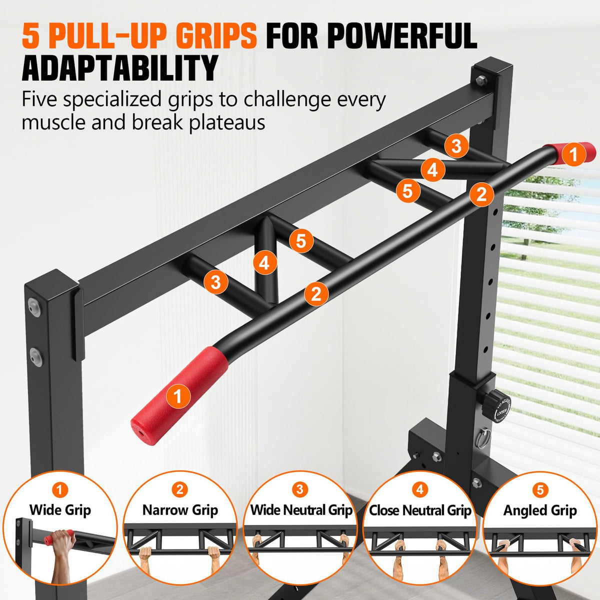 Foldable Power Tower Dip Station for Pull Ups Dips Push Ups - SERTT Official Imagery - 6